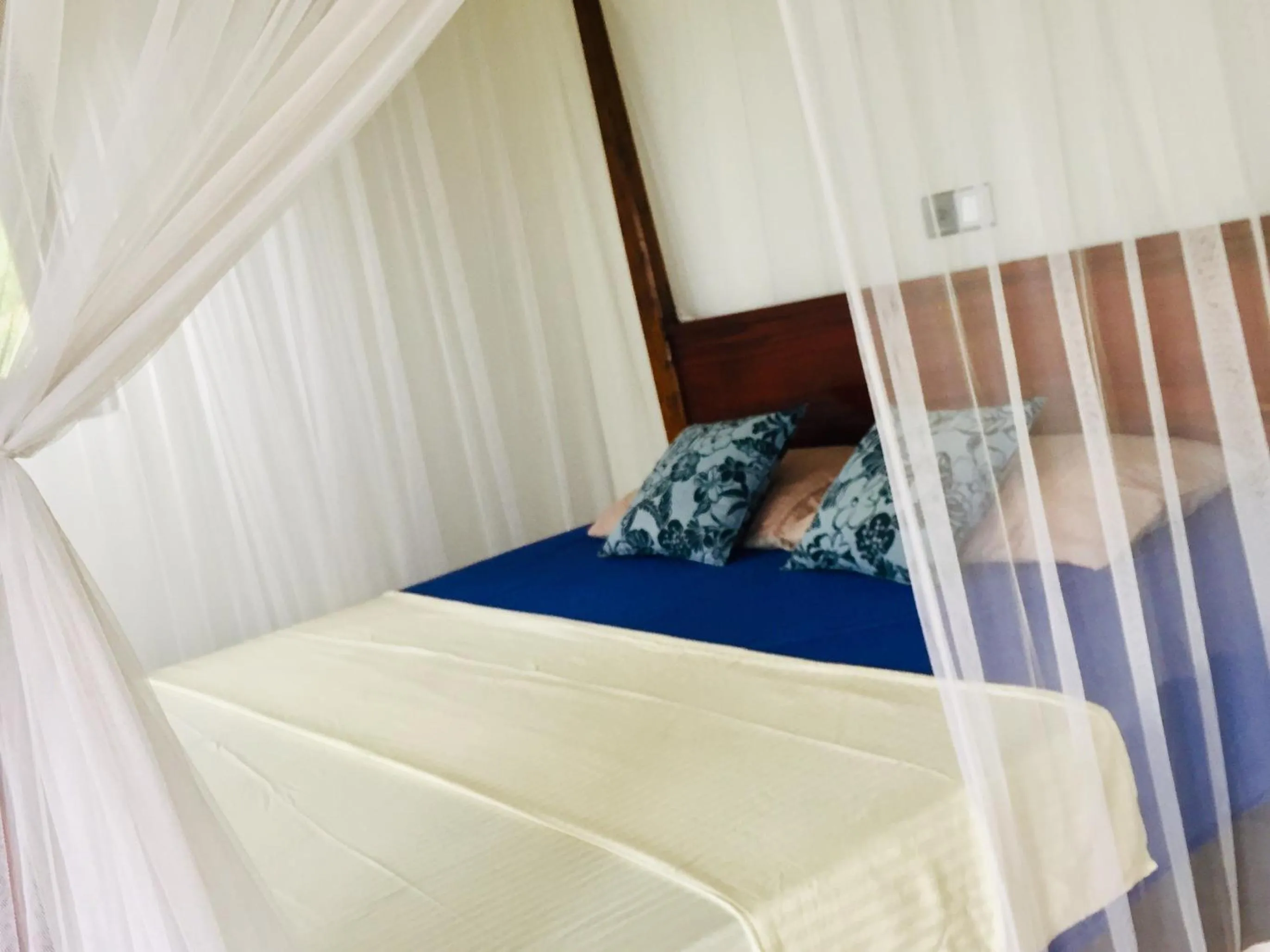 Bed in Hill cottage - ocean view