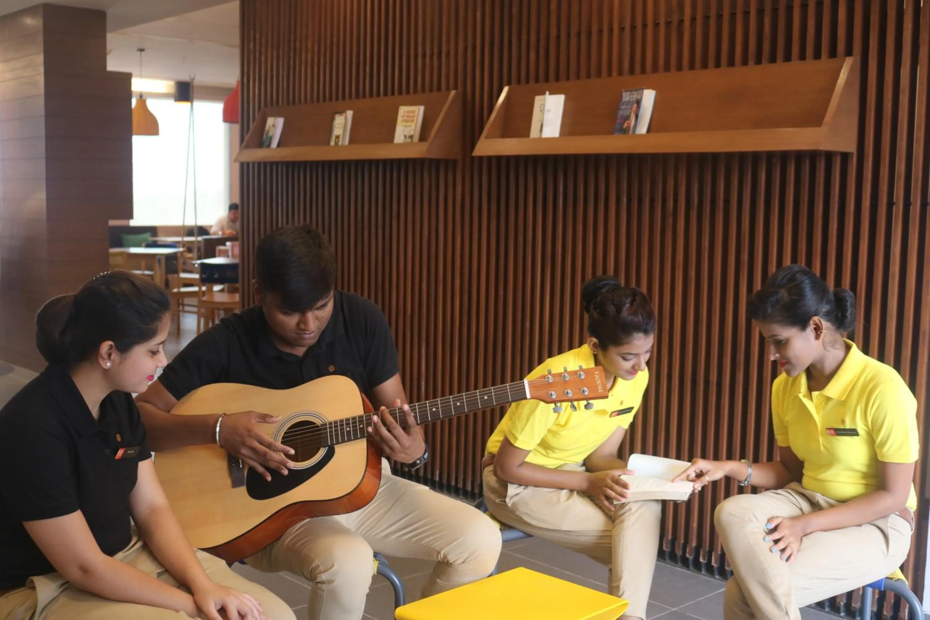 Staff in Ginger Sanand