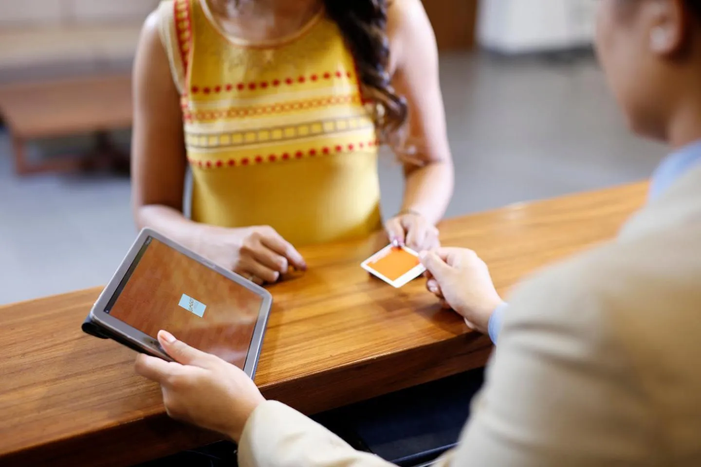 Staff in Ginger Sanand