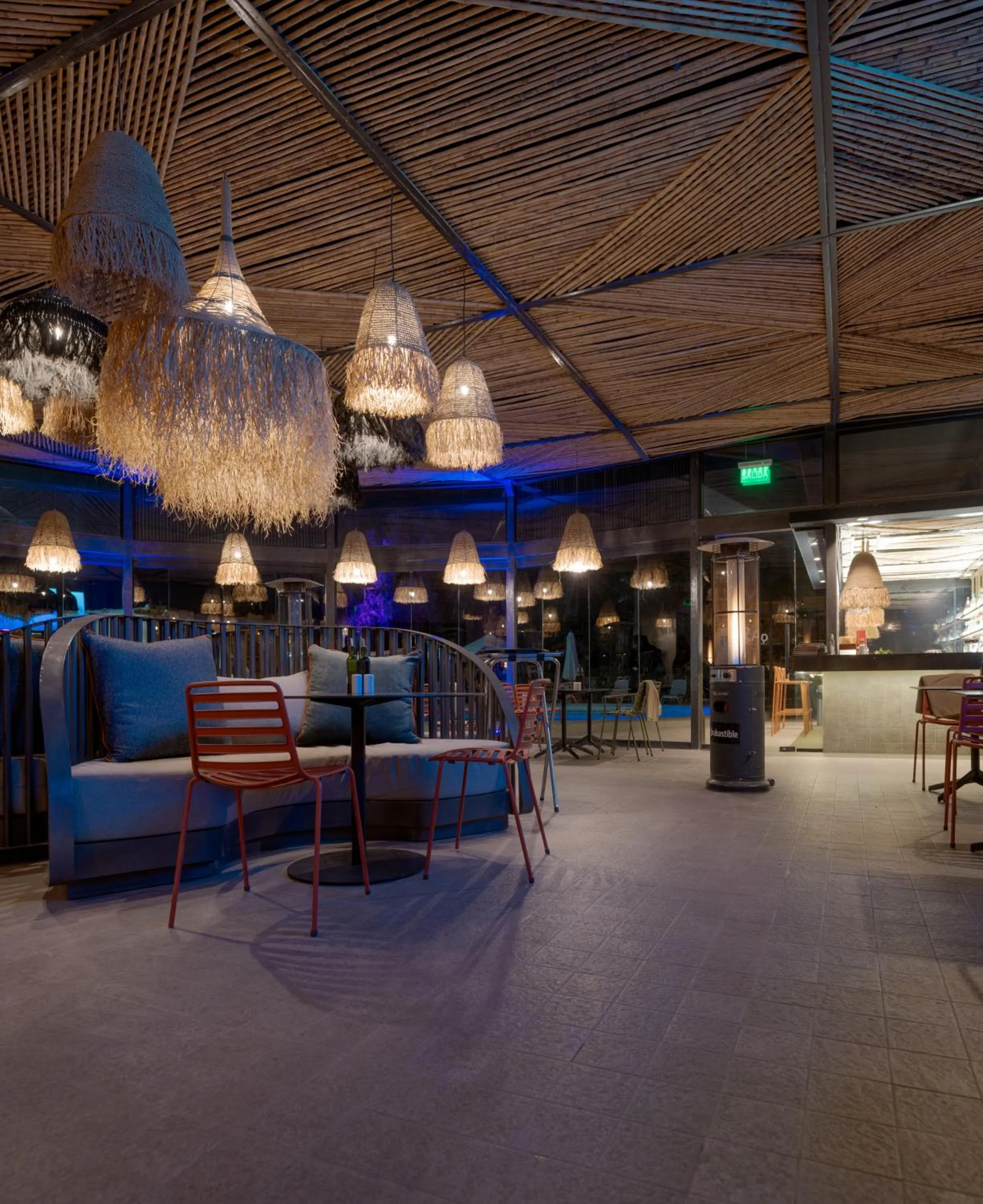 Seating area in Hotel Agua del Desierto