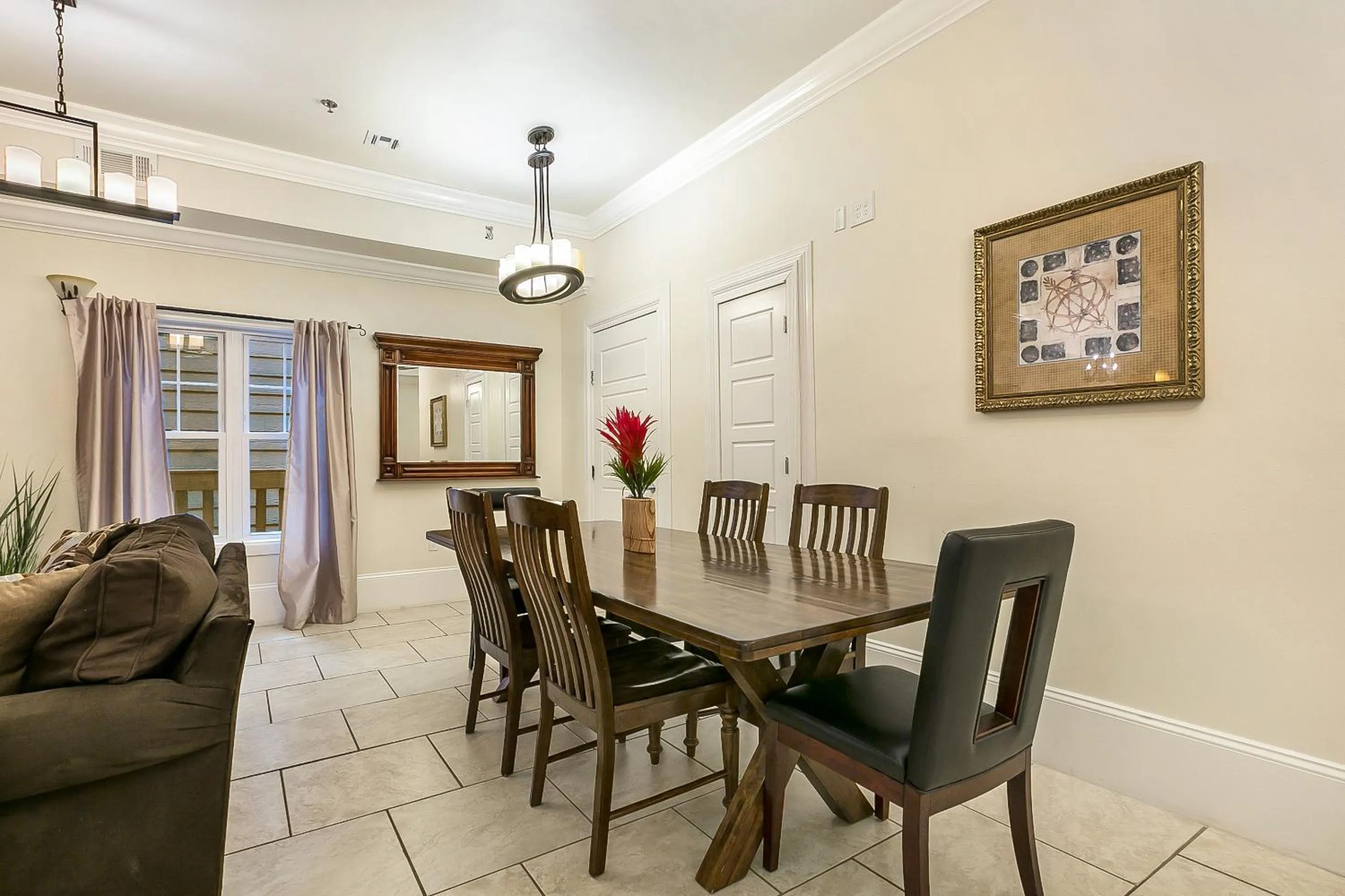 Dining area in Spacious 4BR City Condo steps from St Charles Ave
