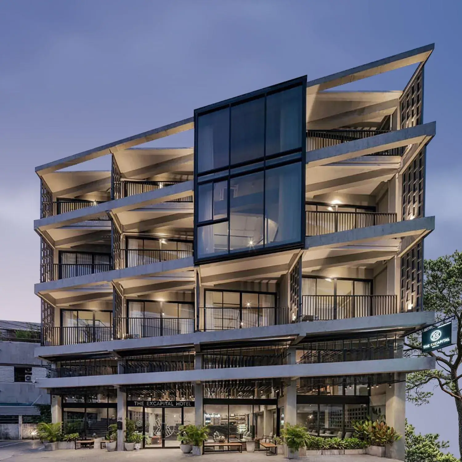 Property building in Palette The Ex Capital Hotel Bangkok Property building in Palette The Ex Capital Hotel Bangkok