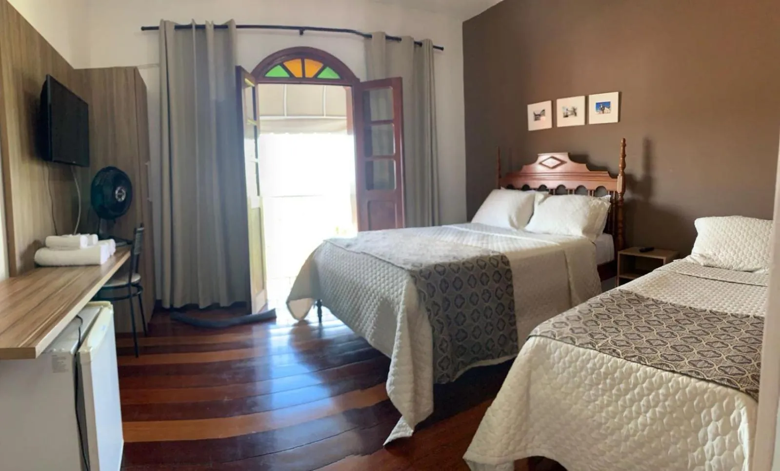 Bed in Pousada da Seresta