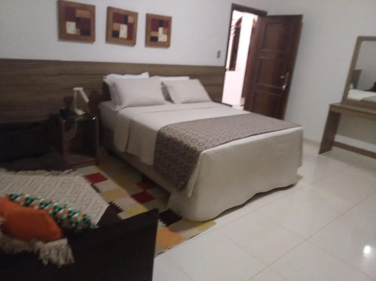 Bed in Pousada da Seresta