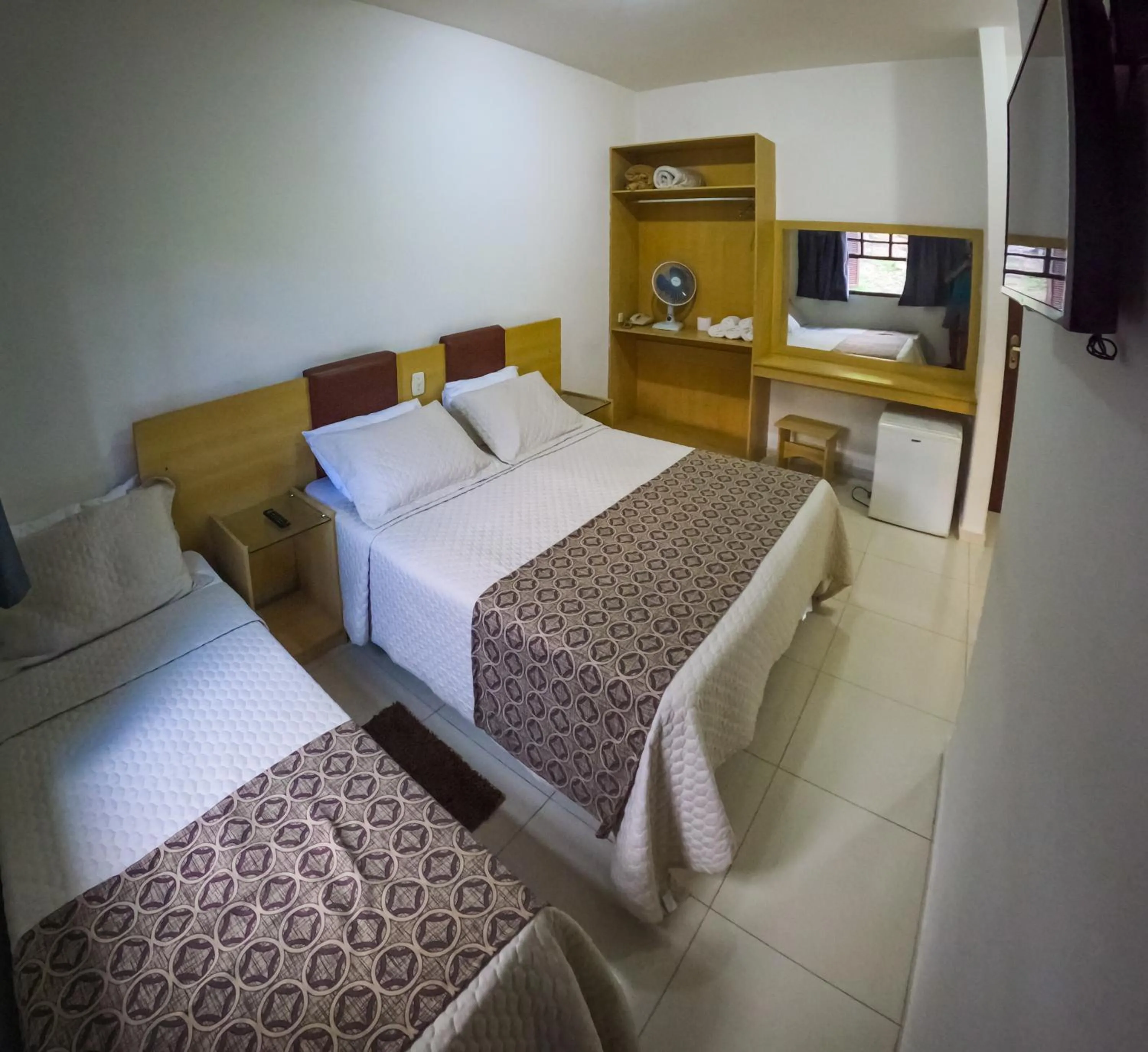 Bed in Pousada da Seresta