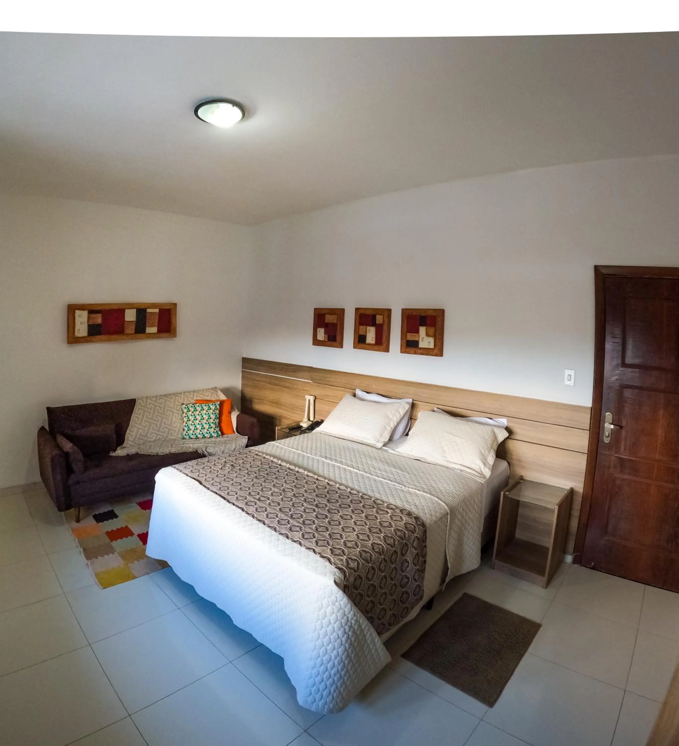 Bed in Pousada da Seresta