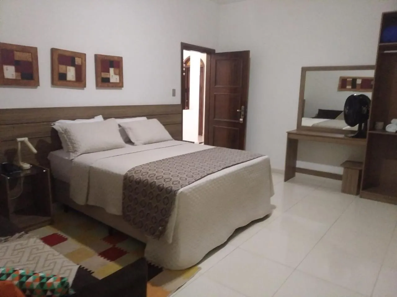 Bed in Pousada da Seresta