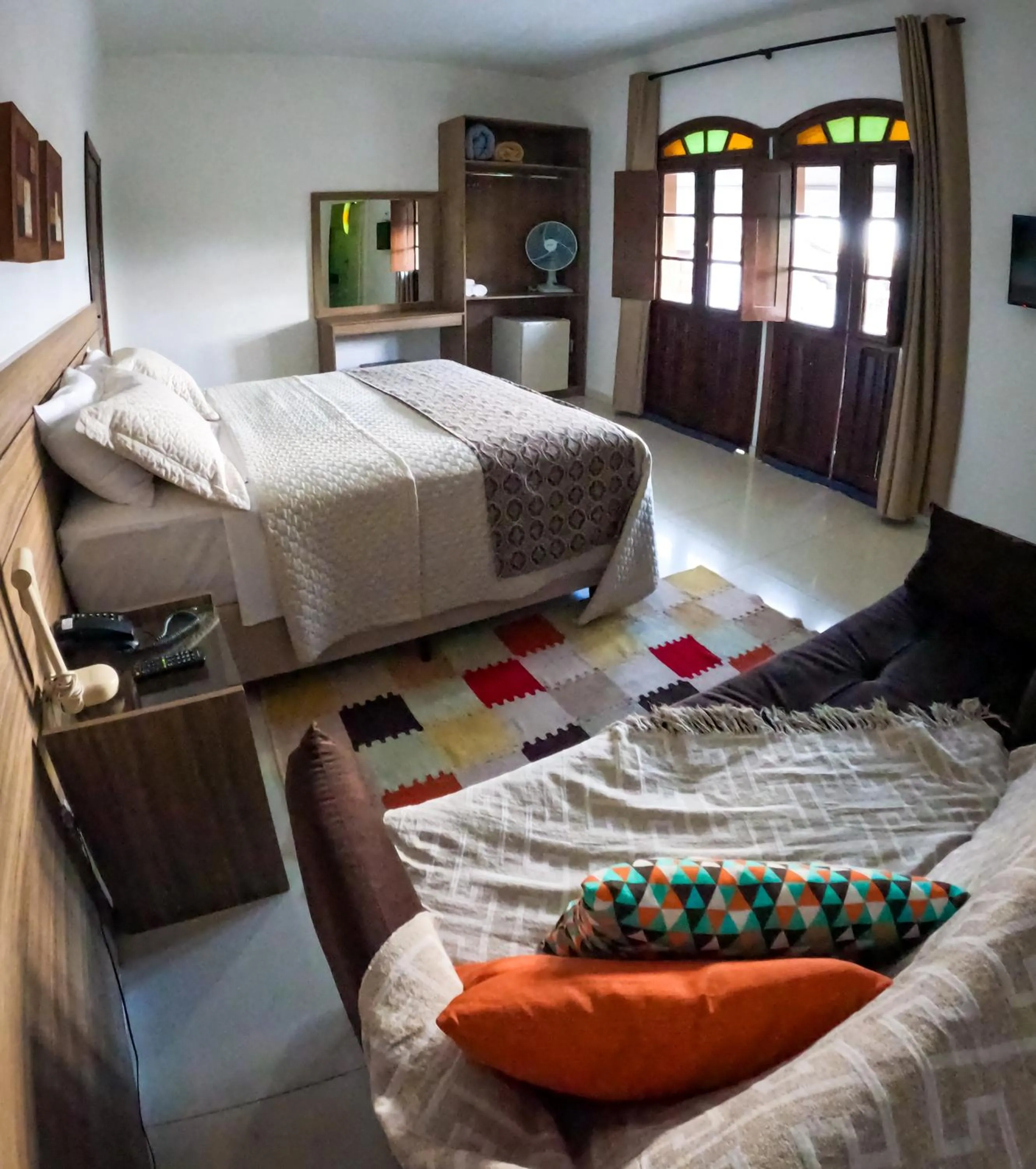 Bed in Pousada da Seresta