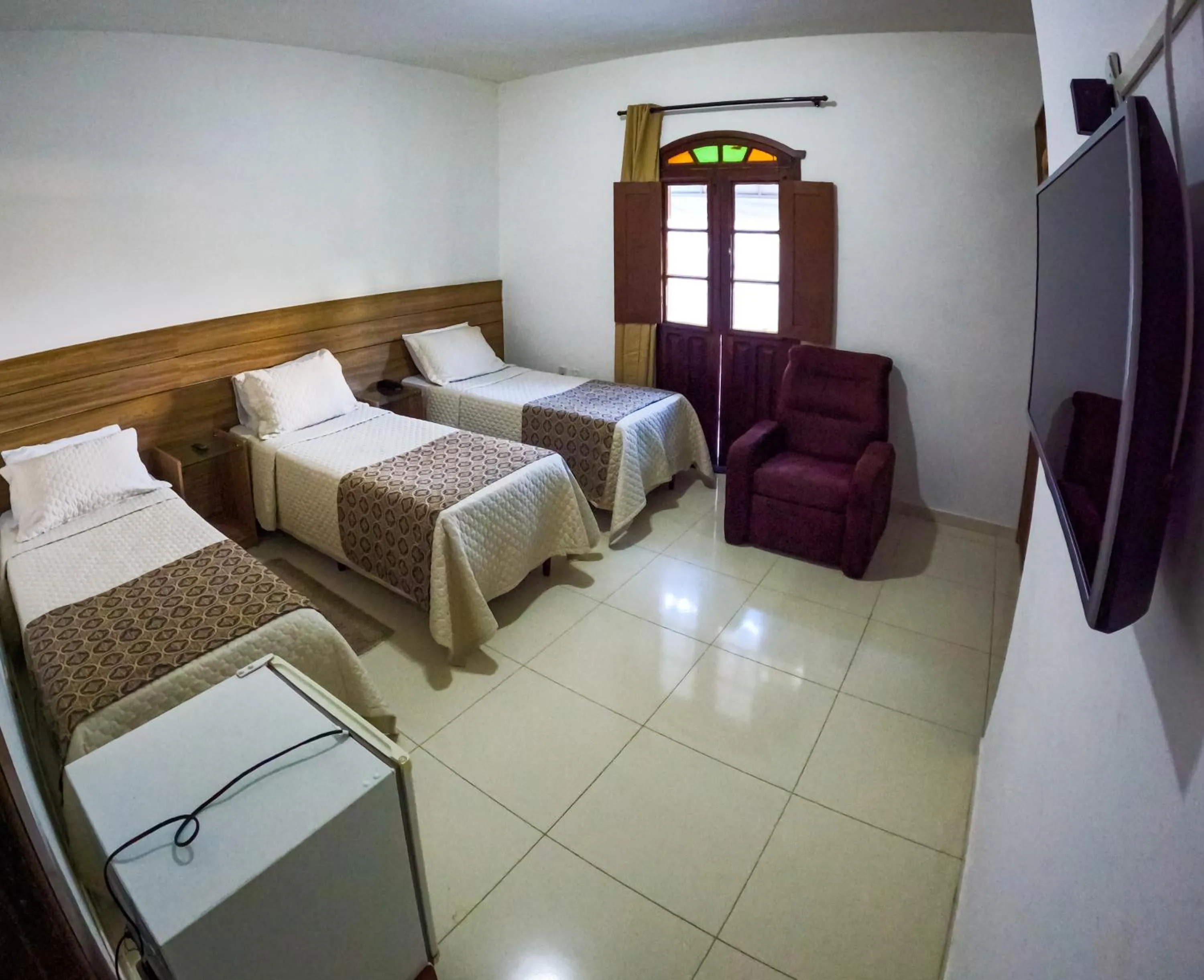 Bed in Pousada da Seresta
