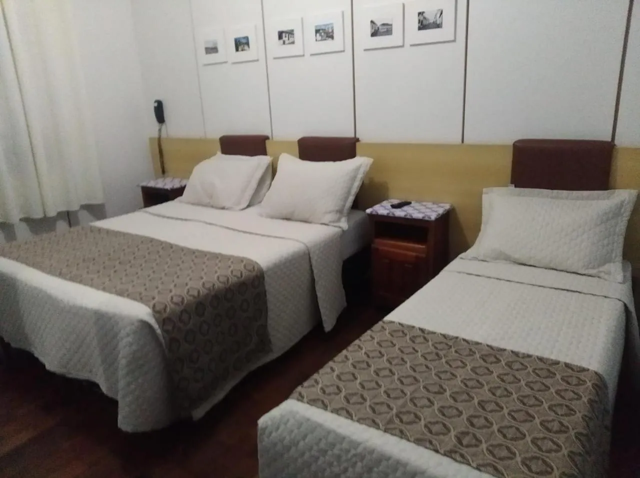 Bed in Pousada da Seresta