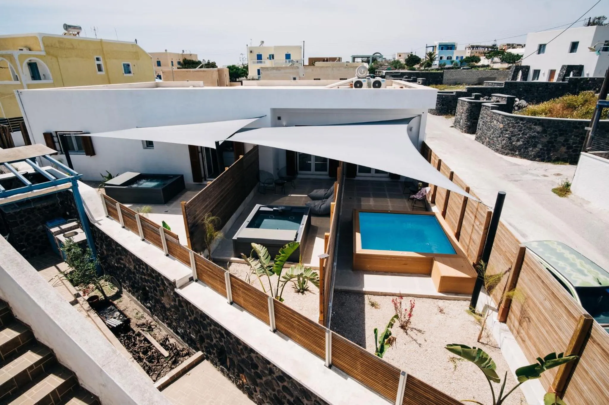 Bird's eye view in Mesanto Luxury Suites