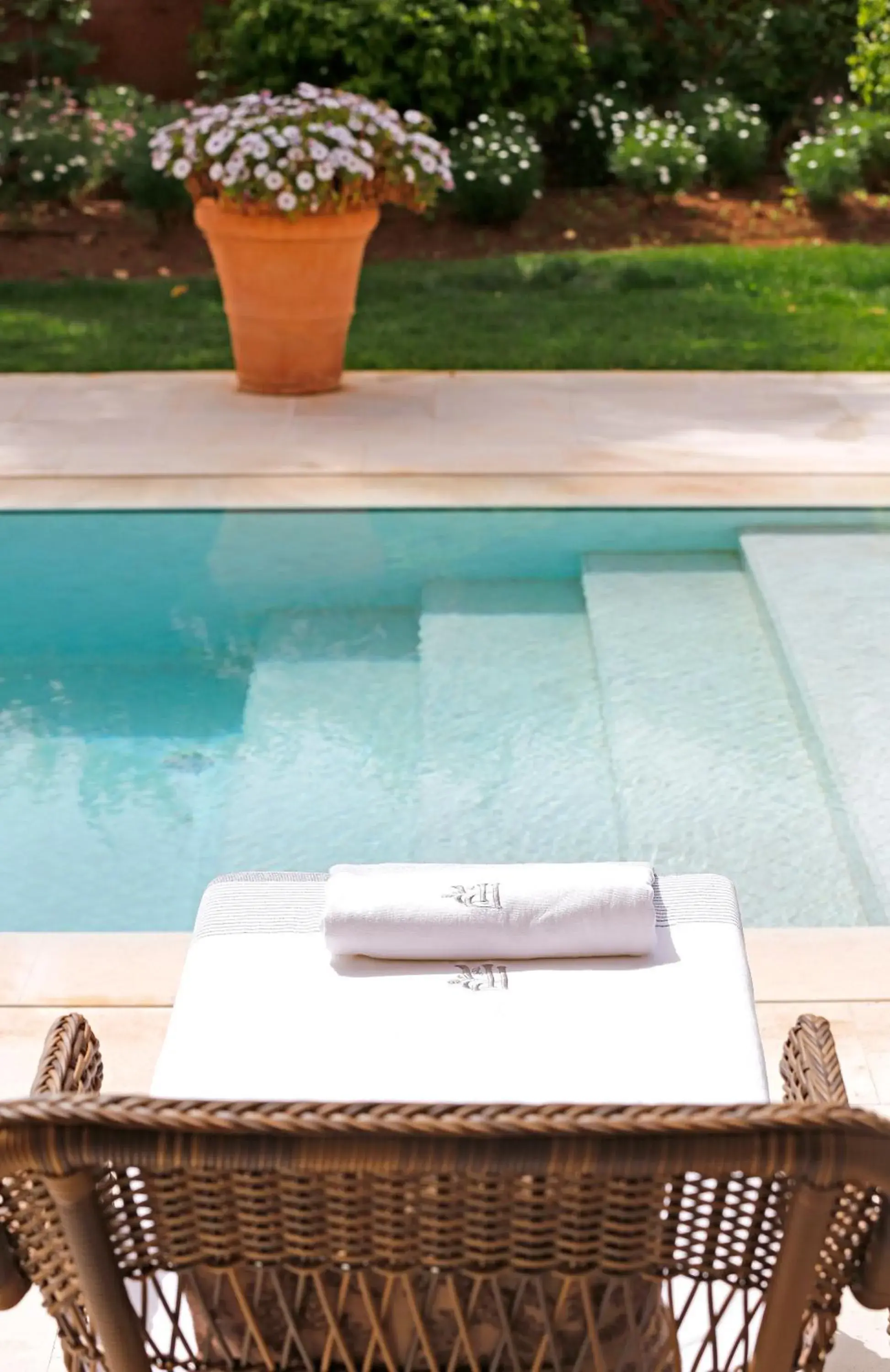 Pool view in Palais Ronsard Relais & Chateaux Pool view in Palais Ronsard Relais & Chateaux
