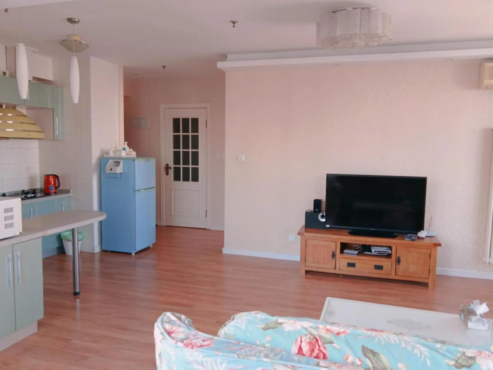 Living room in Dalian Xiuzhu Mansion Apartment