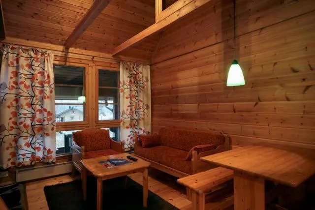Living room in Koivula Cottages