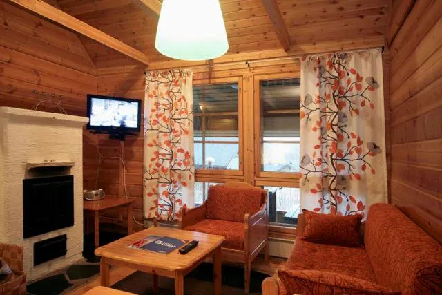 Living room in Koivula Cottages