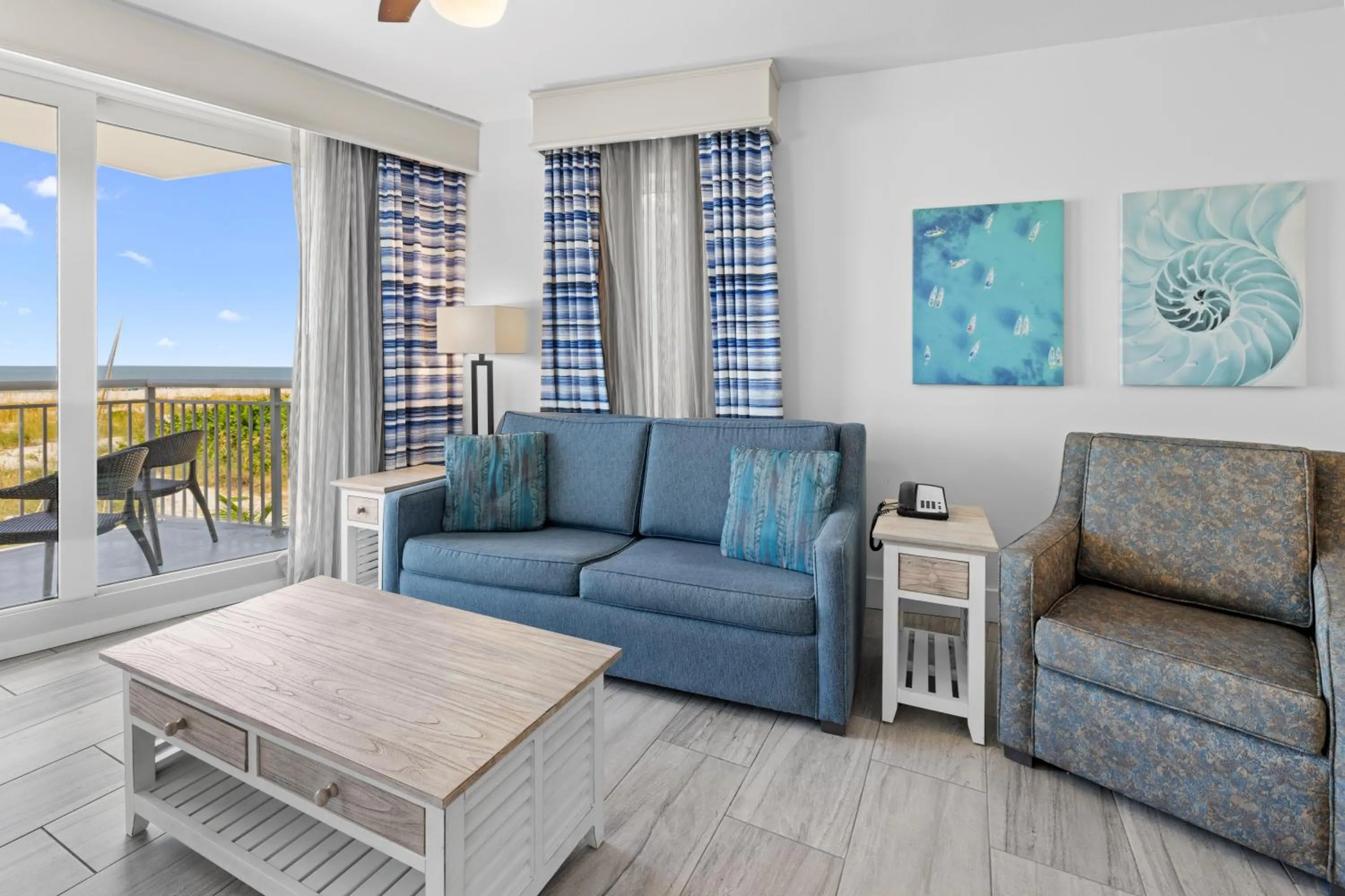 Living room in Provident Oceana Beachfront Suites