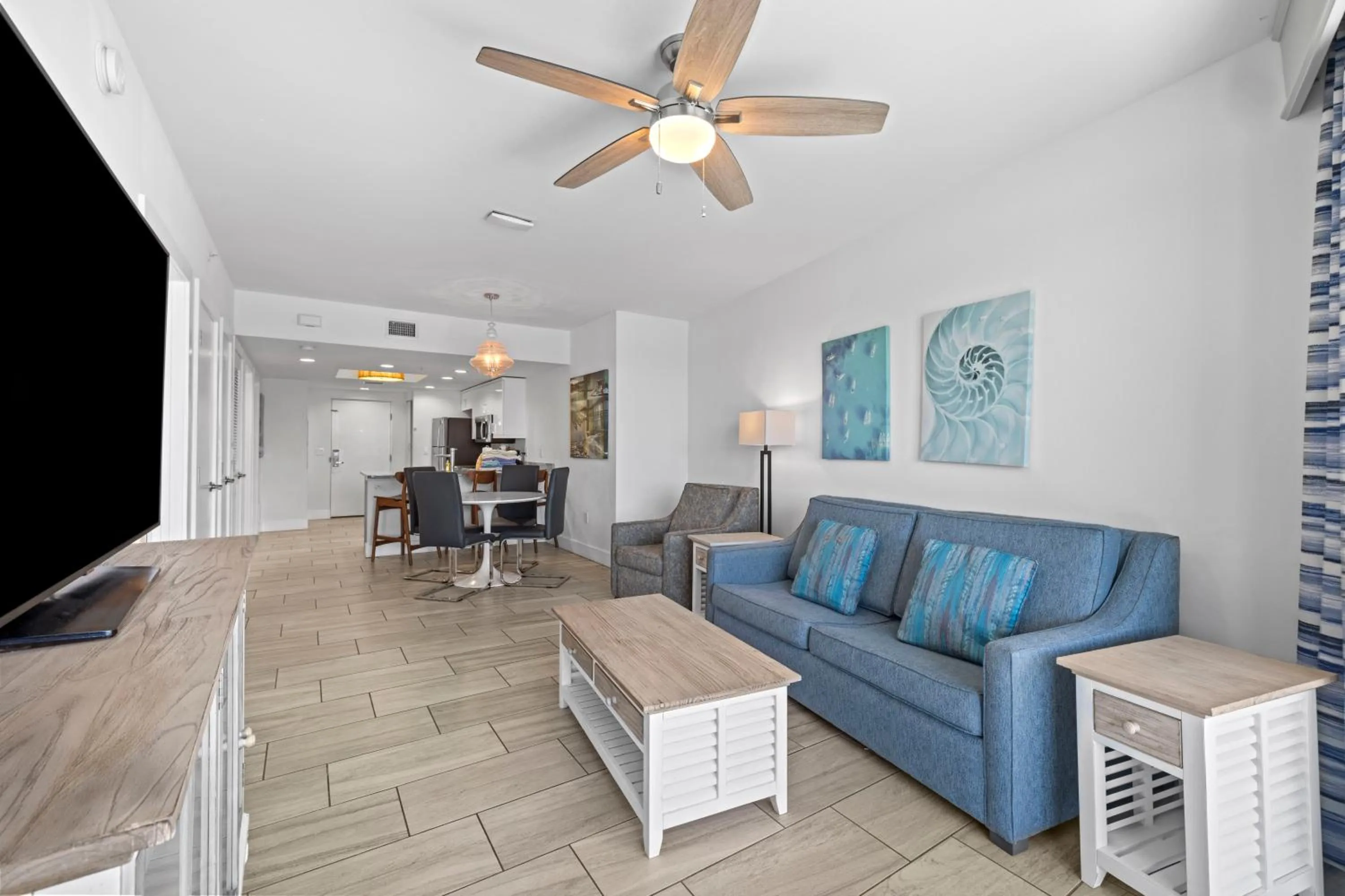 Living room in Provident Oceana Beachfront Suites