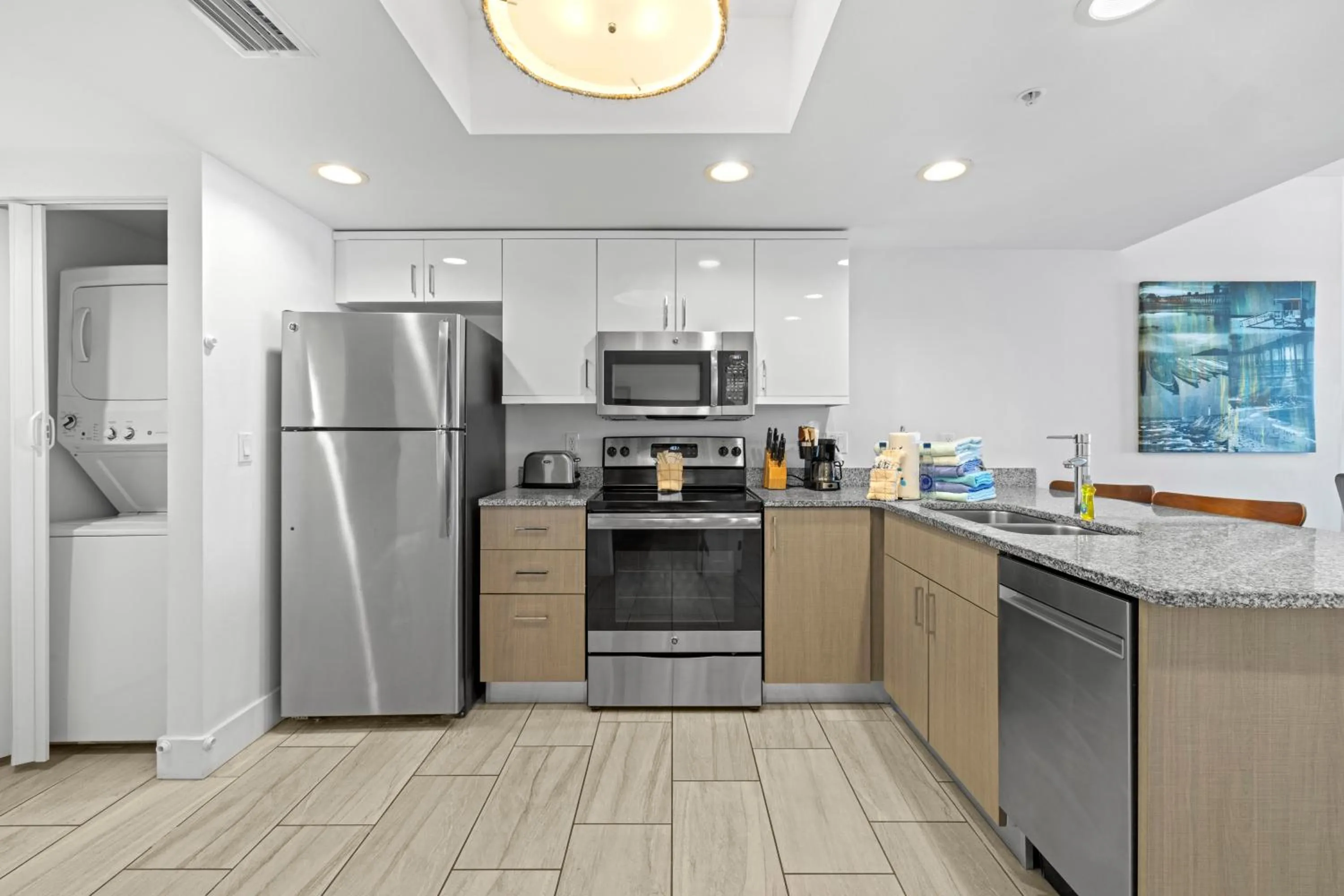 Kitchen or kitchenette in Provident Oceana Beachfront Suites
