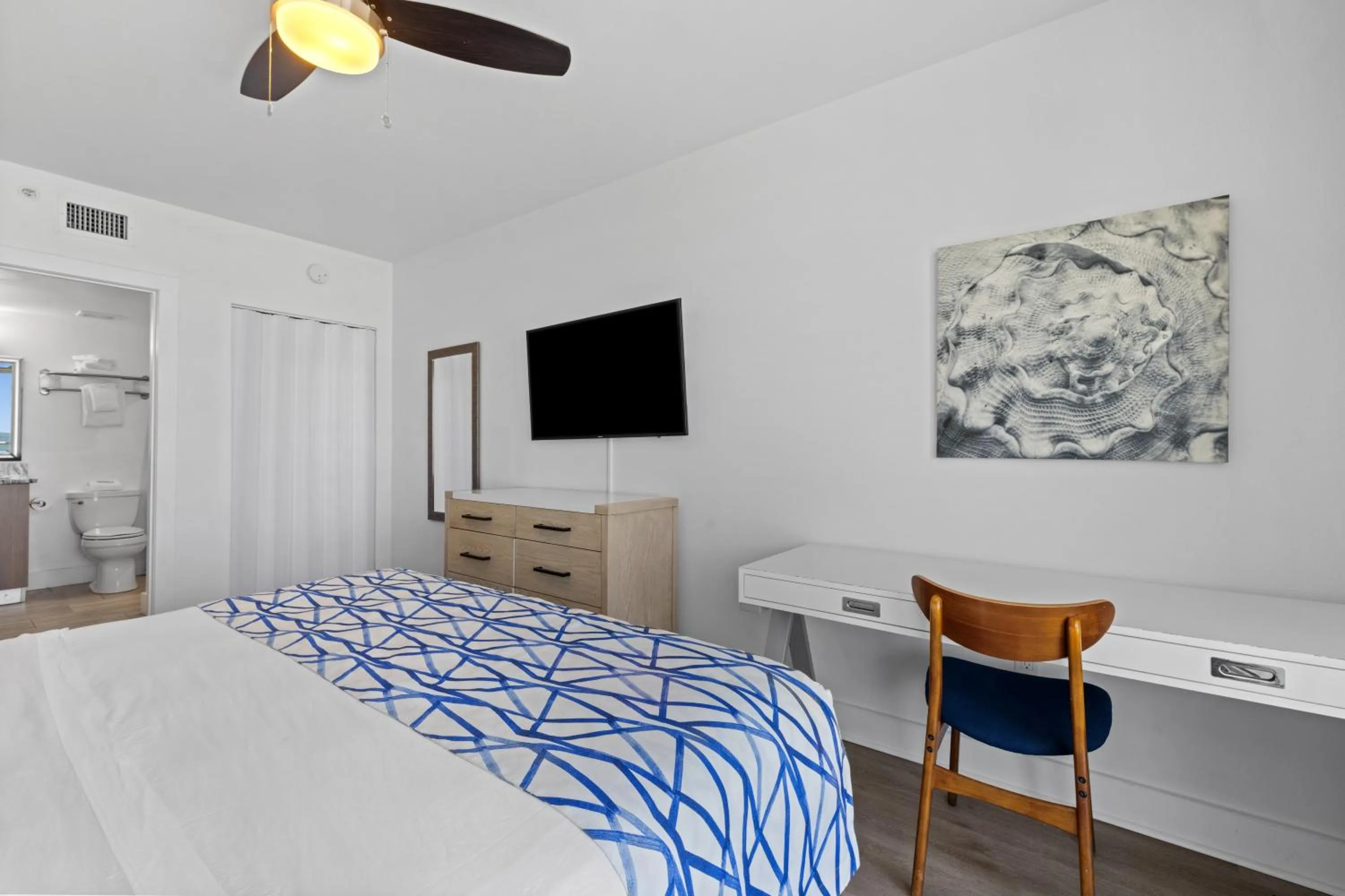 Bed in Provident Oceana Beachfront Suites