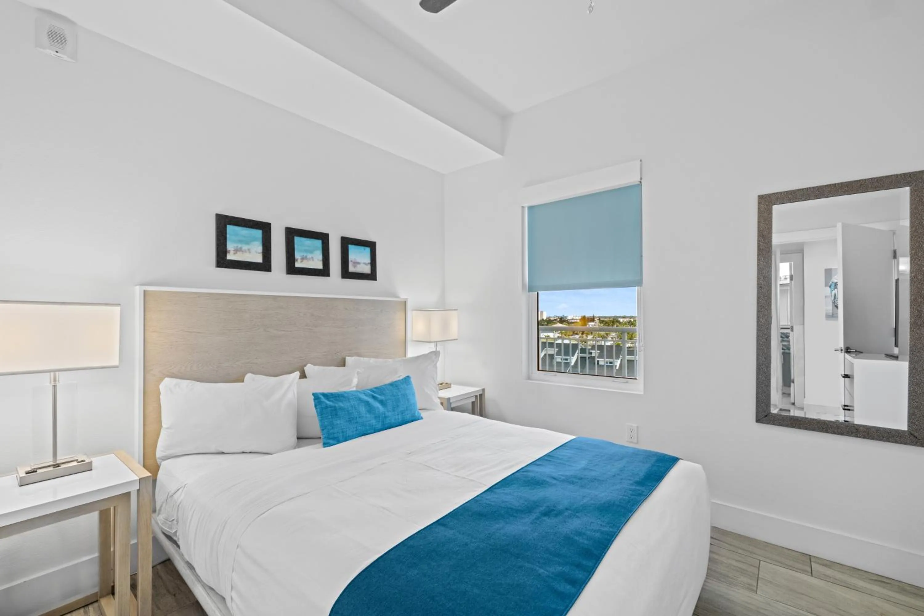 Bed in Provident Oceana Beachfront Suites