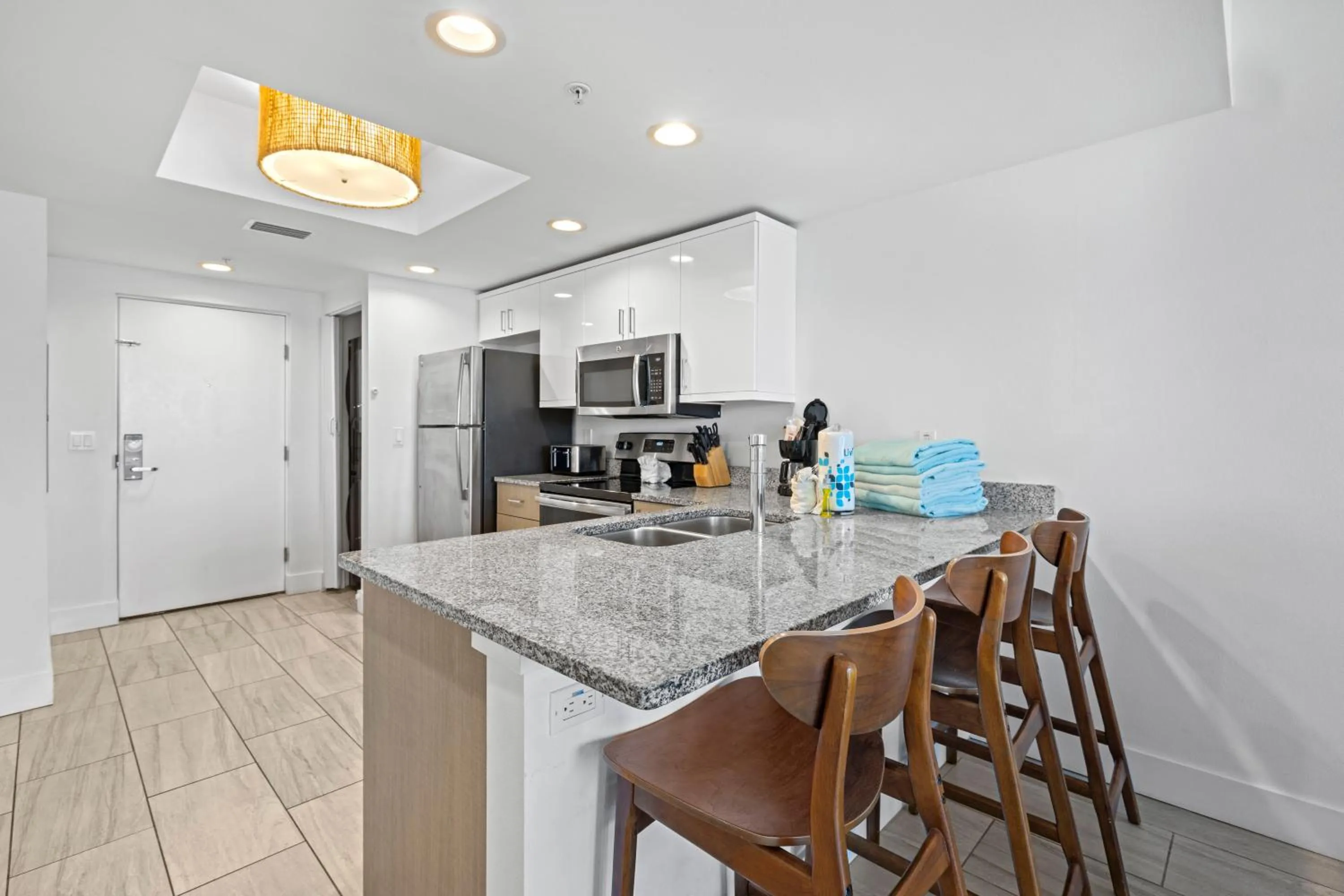 Kitchen or kitchenette in Provident Oceana Beachfront Suites