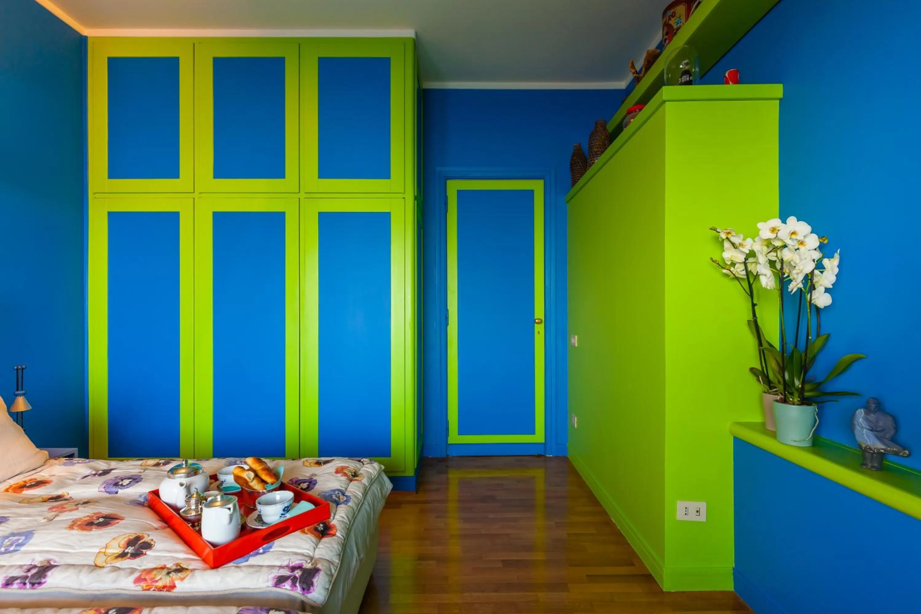 Bedroom, Bed in O-House Posillipo by Napoliapartments