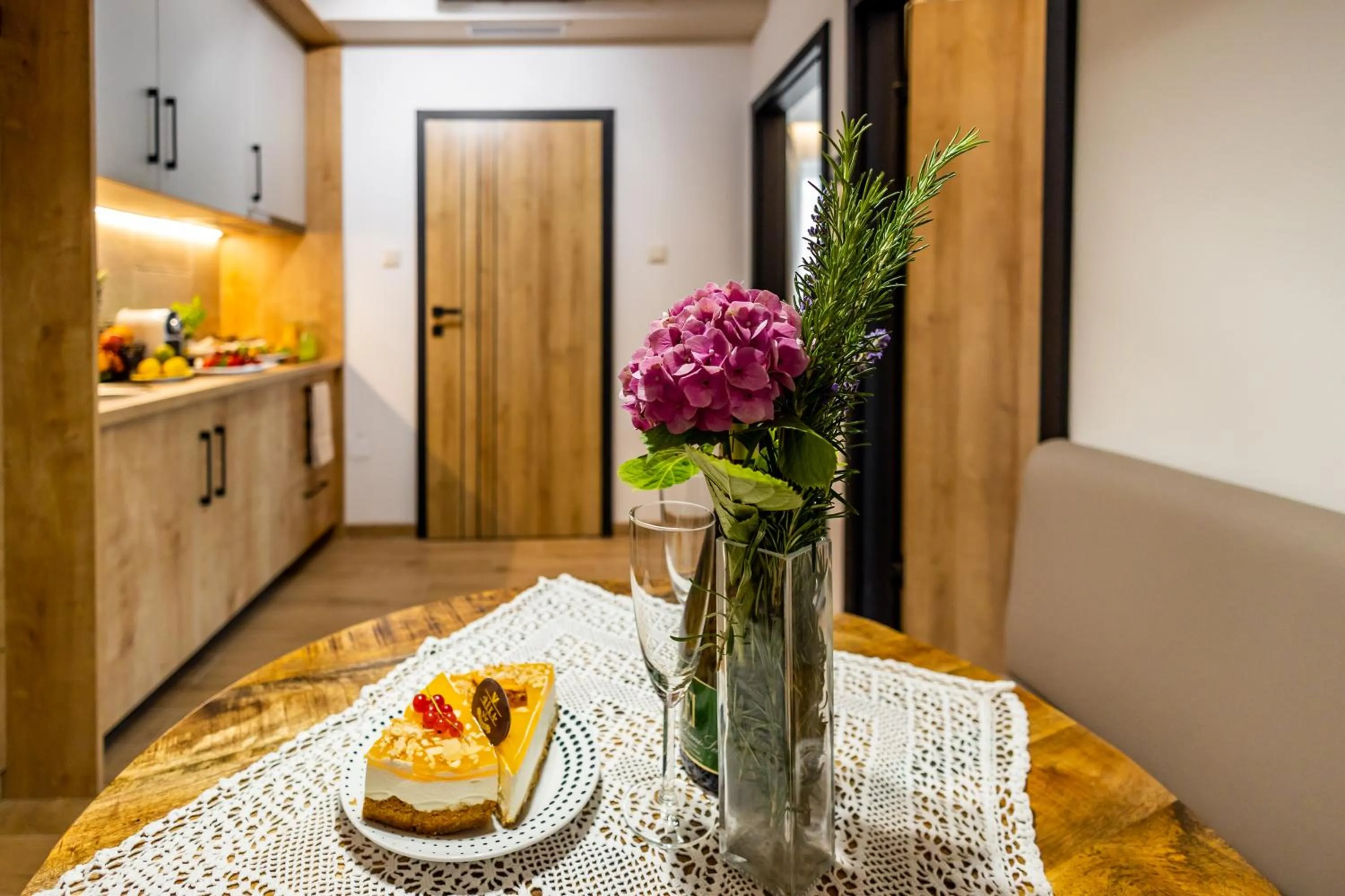 Kitchen or kitchenette in Mokka House Panzió