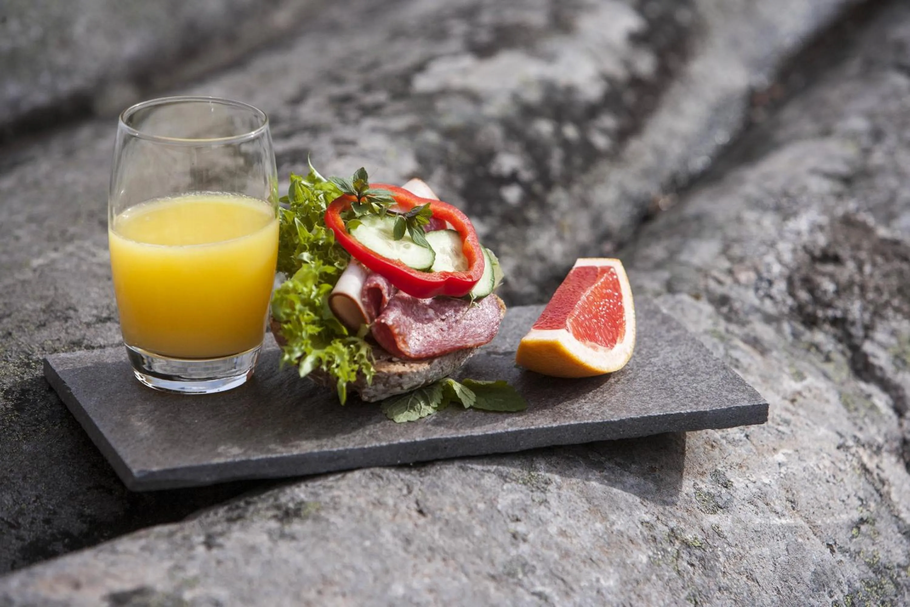 Food close-up in Hotell Blå Blom