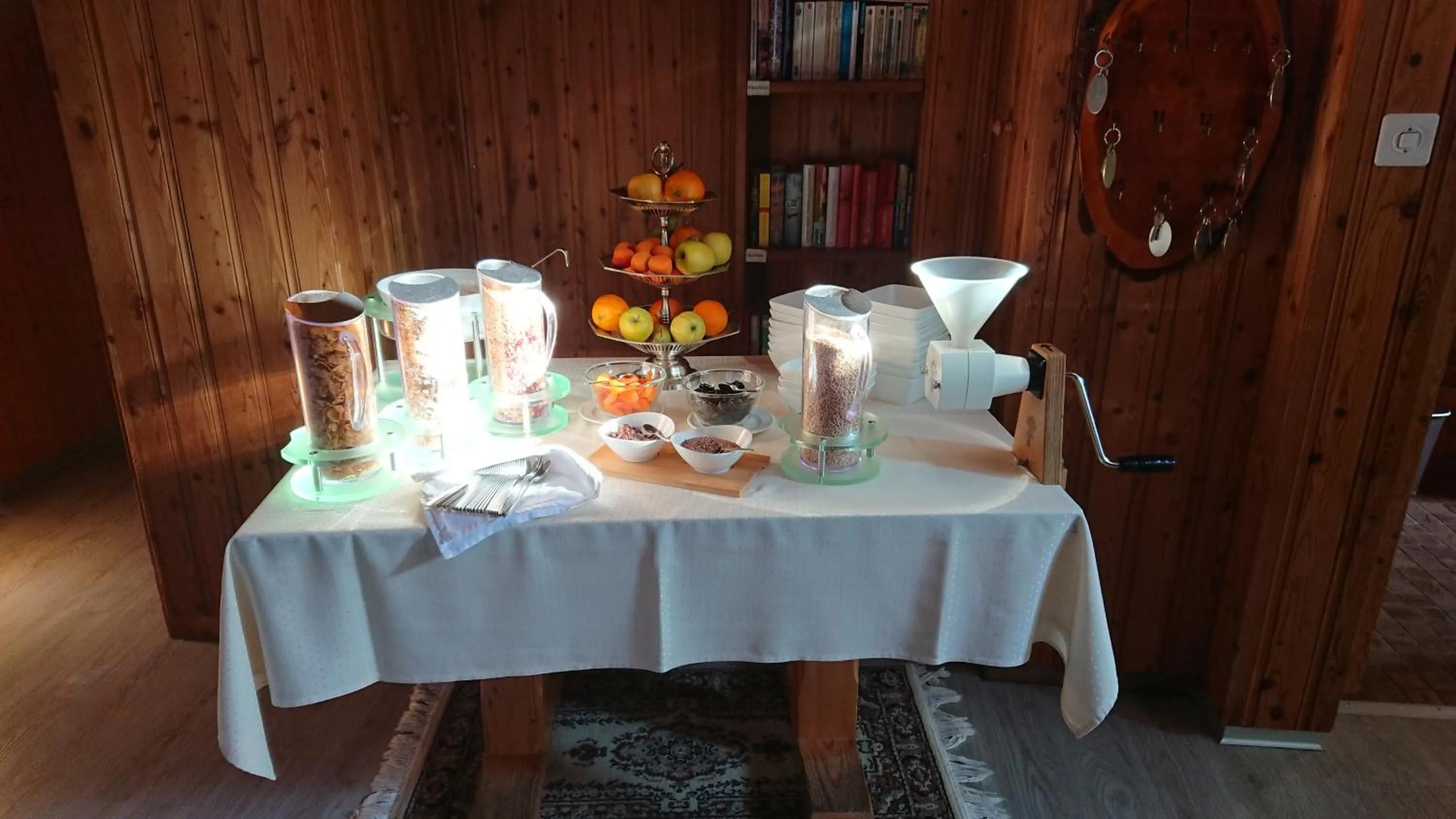 Buffet breakfast in Hotel Nufenen