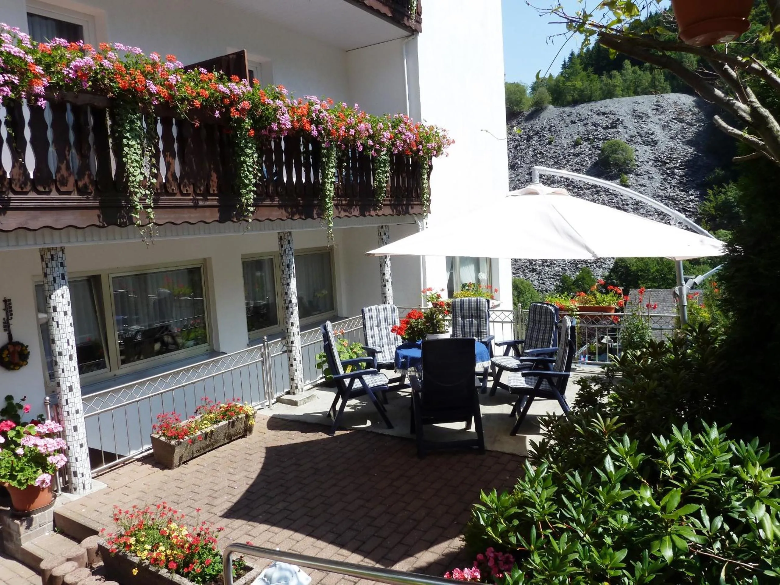 Balcony/Terrace in Pension Haus Waldfrieden, MeineCardPlus inklusive