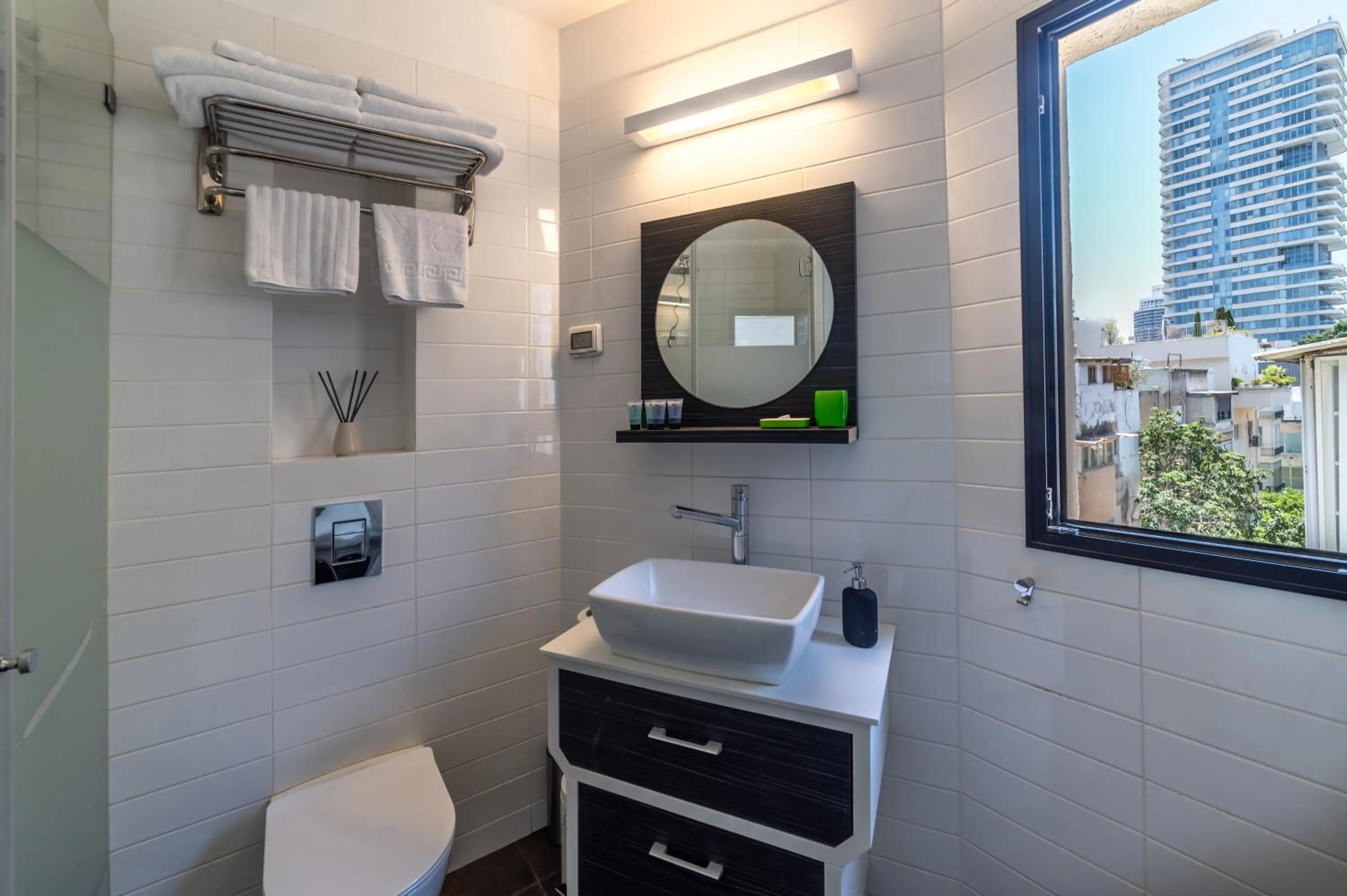 Bathroom in 130 Rock Apartments