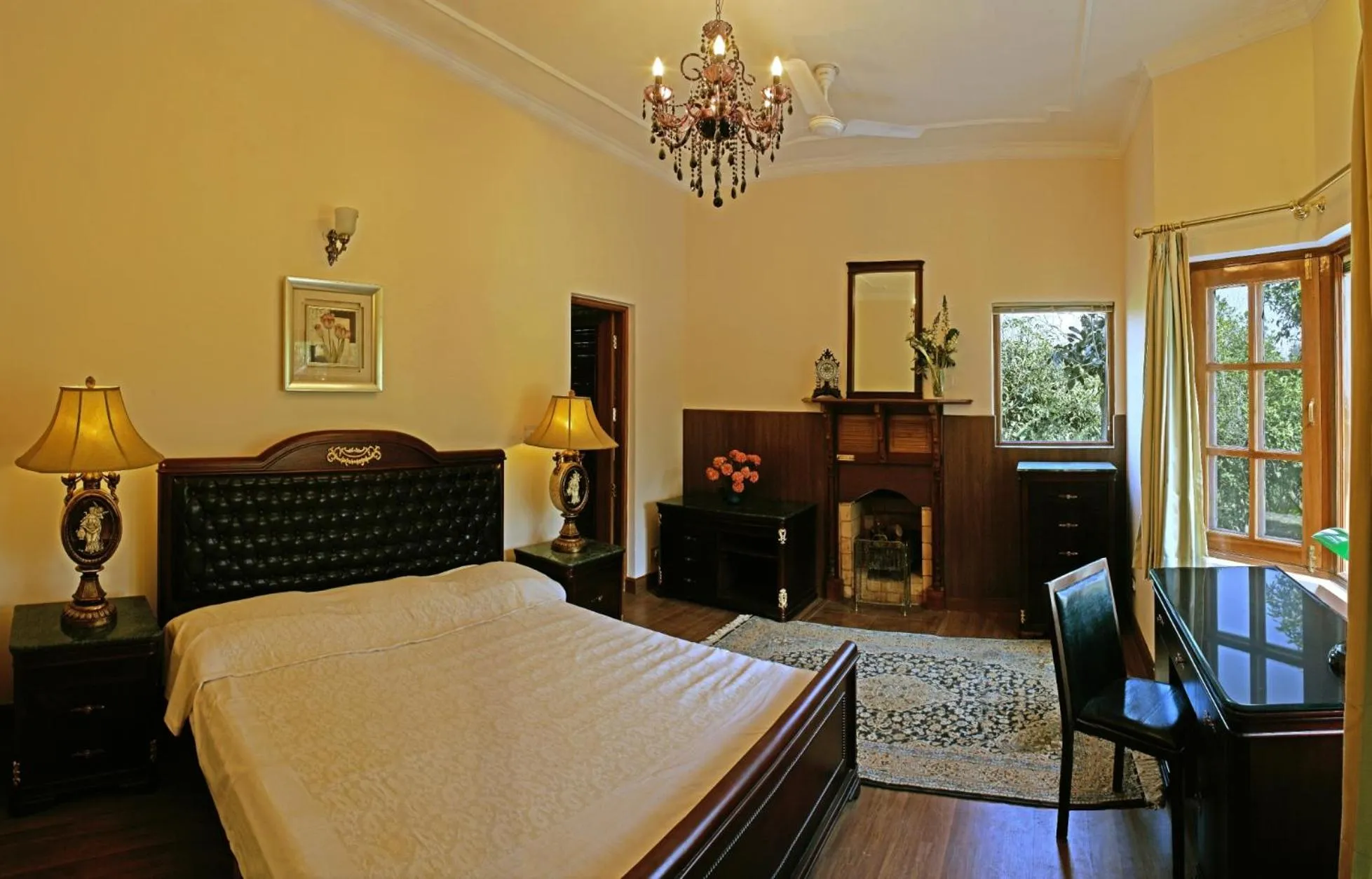 View (from property/room), Bed in WelcomHeritage Judges Court