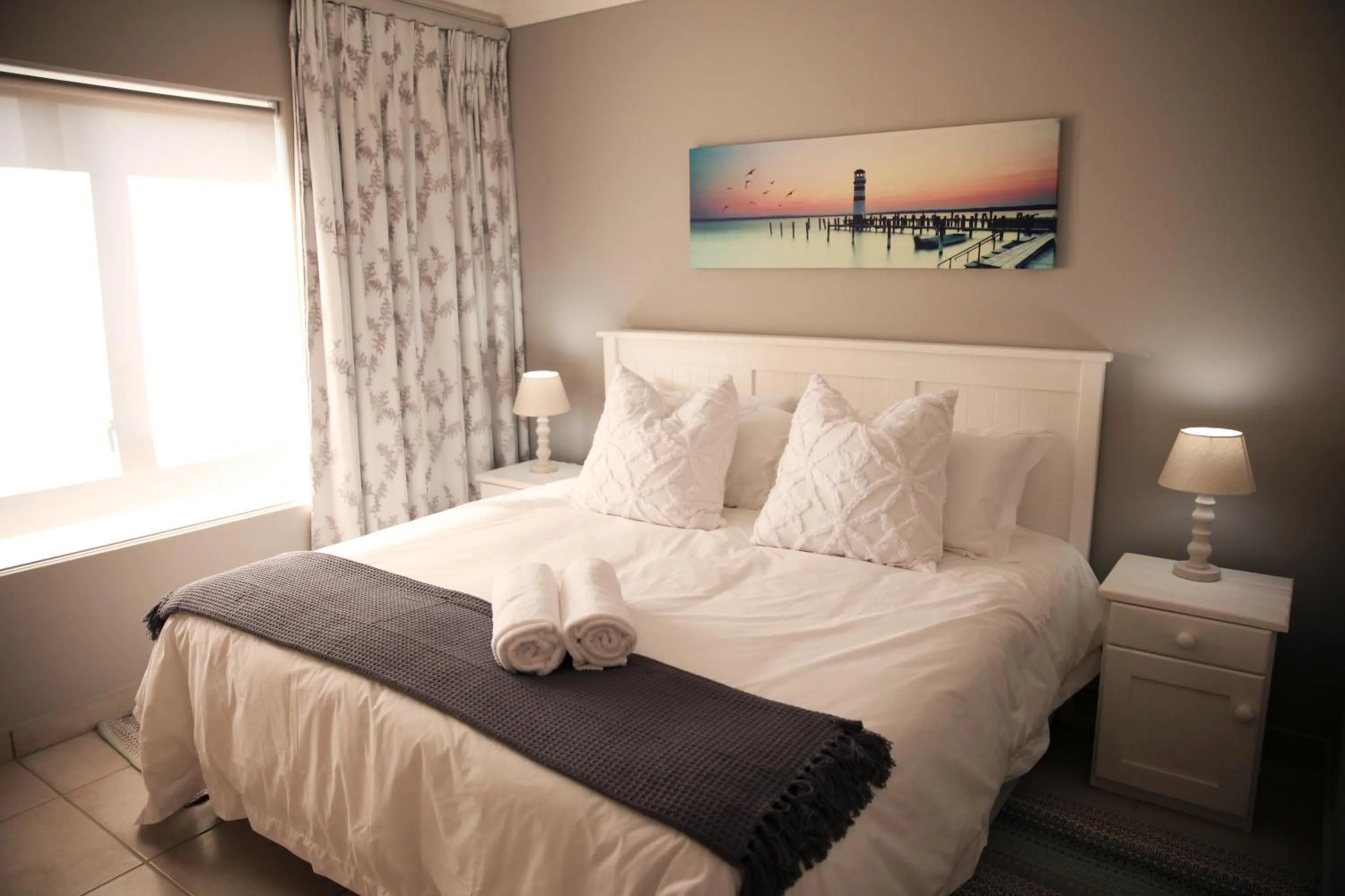 Bed in Mari-Amor Self-Catering Apartments