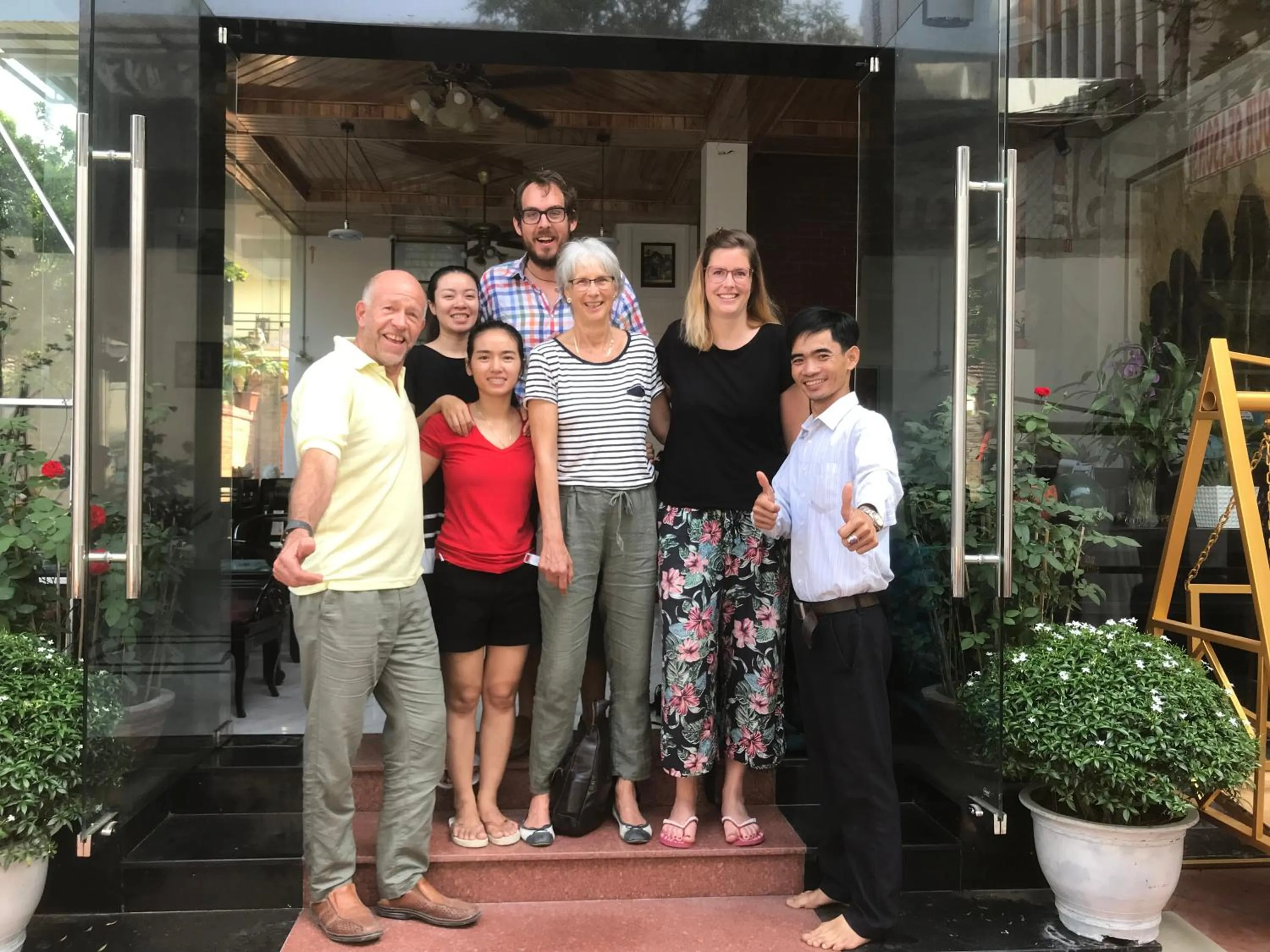 group of guests in Hue Four Seasons Hotel