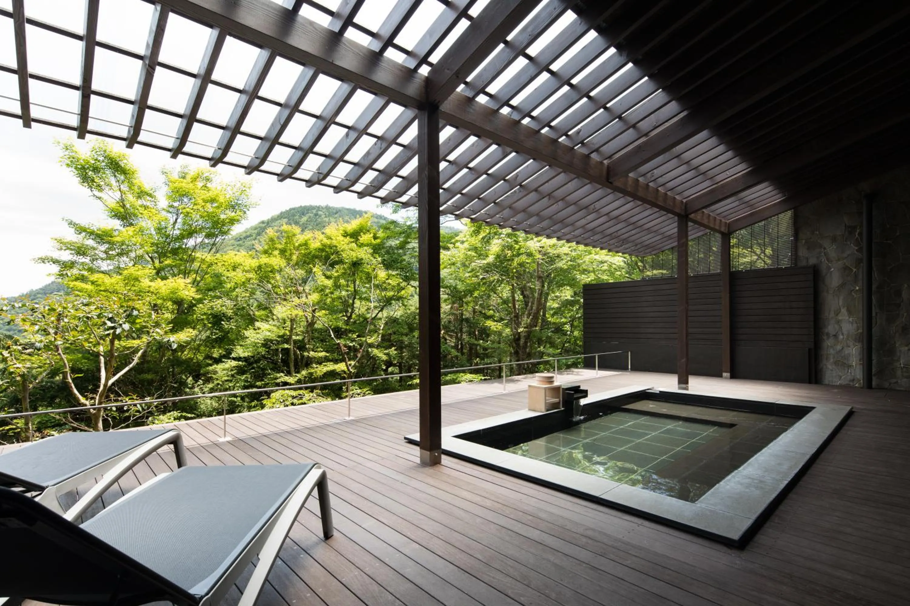 Hot Spring Bath in barhotel Hakone Kazan
