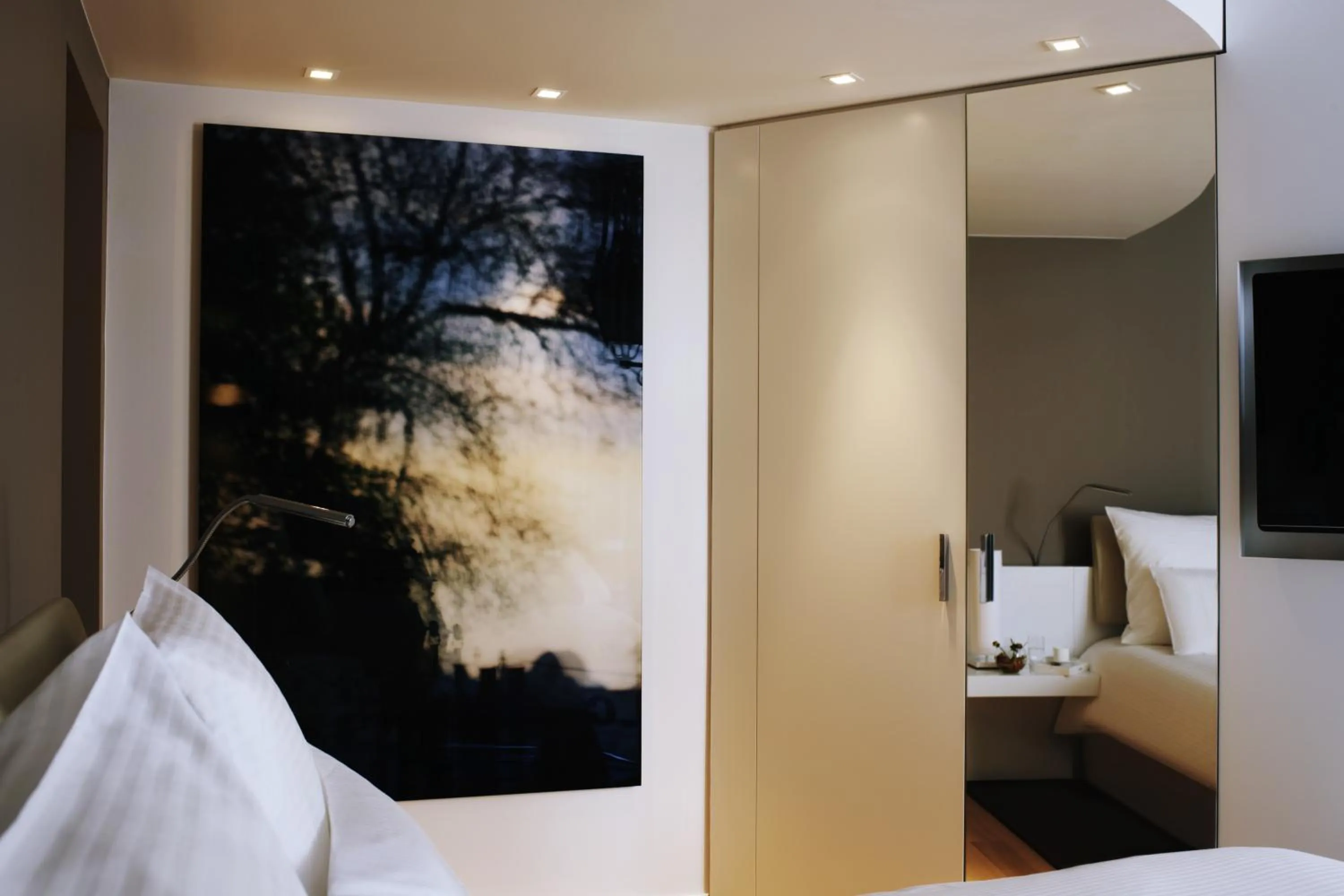 Decorative detail, Bed in Pullman Brussels Centre Midi