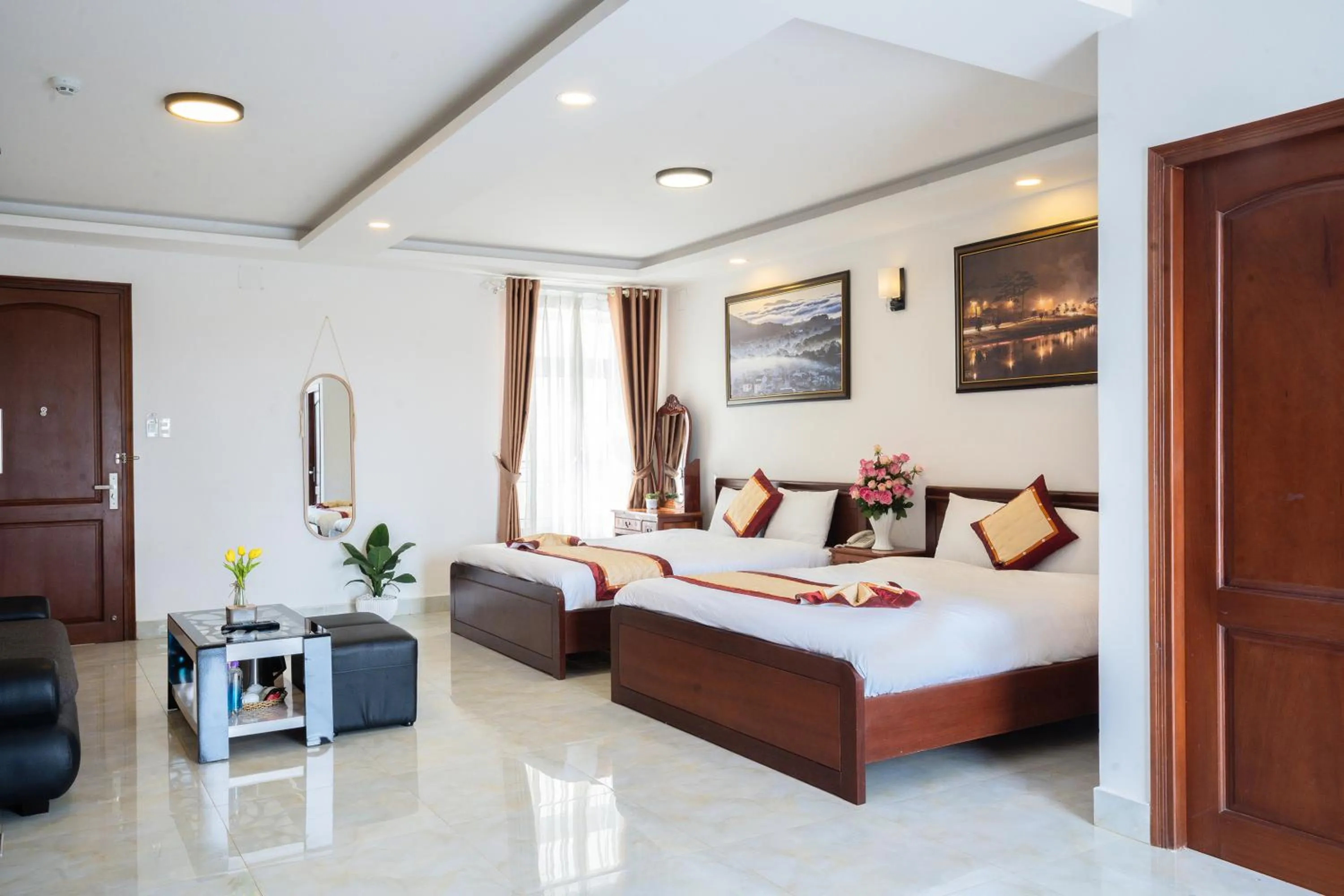 Bed in Tuấn An Hotel