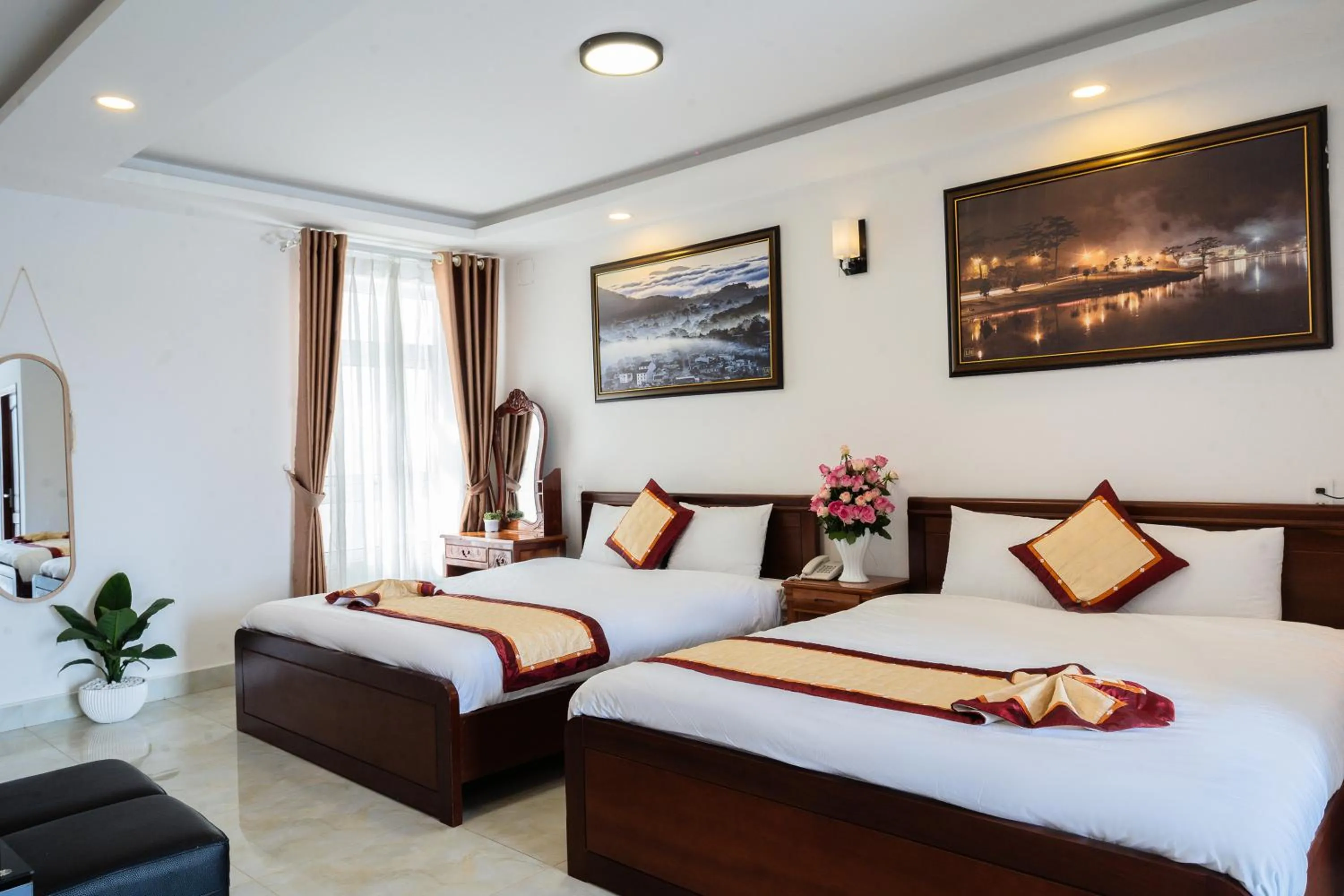 Bed in Tuấn An Hotel