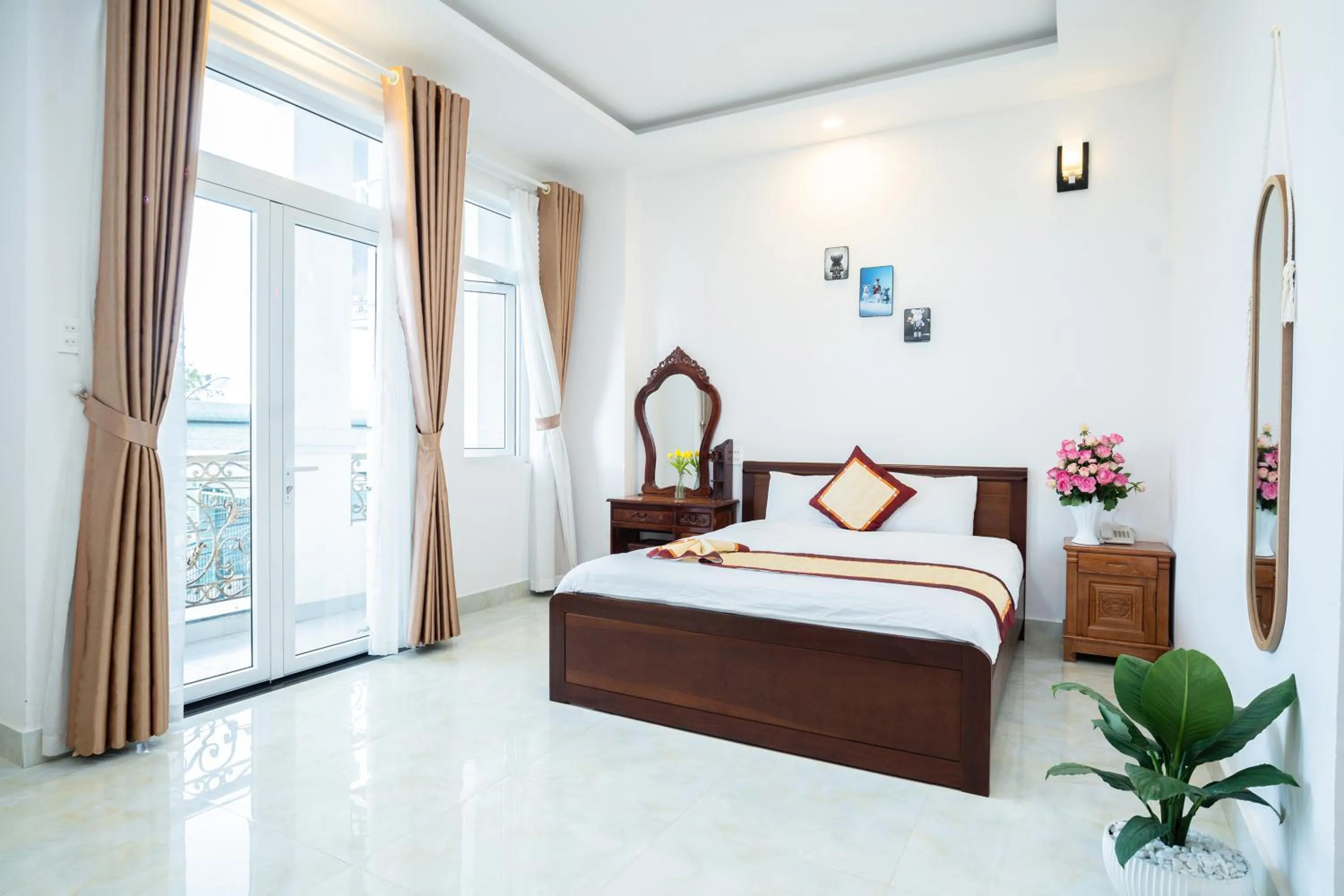 Bed in Tuấn An Hotel