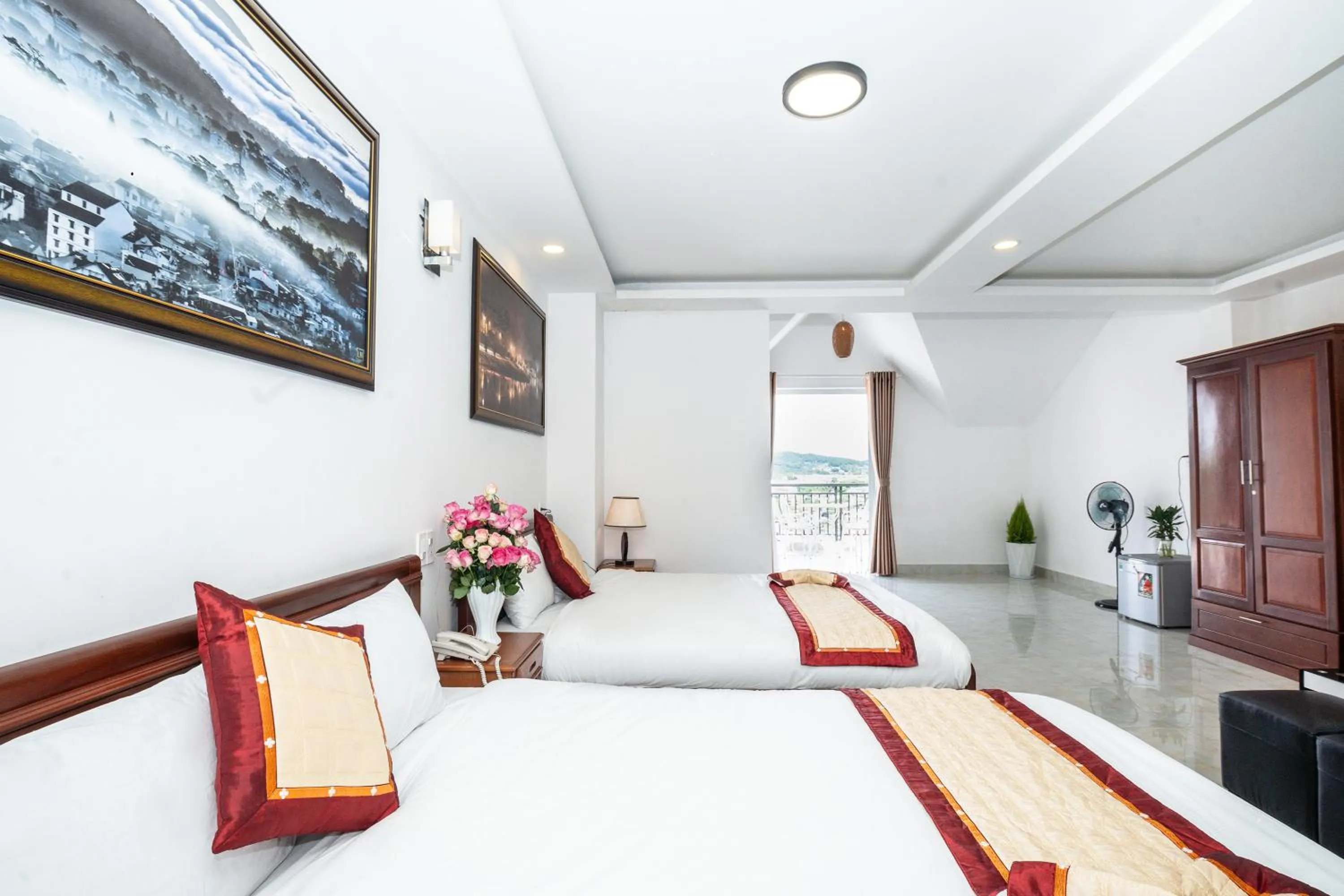 Bed in Tuấn An Hotel
