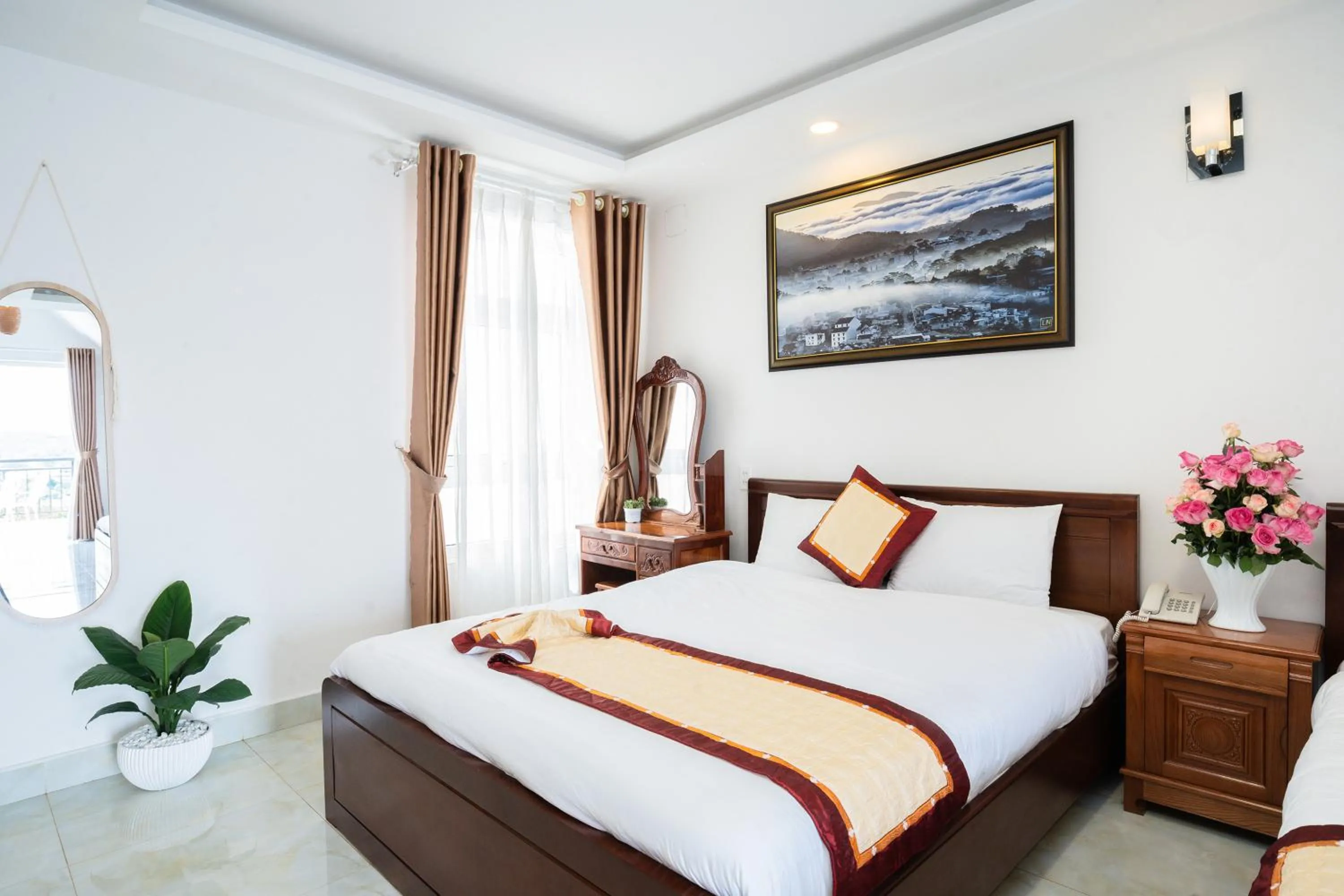 Bed in Tuấn An Hotel