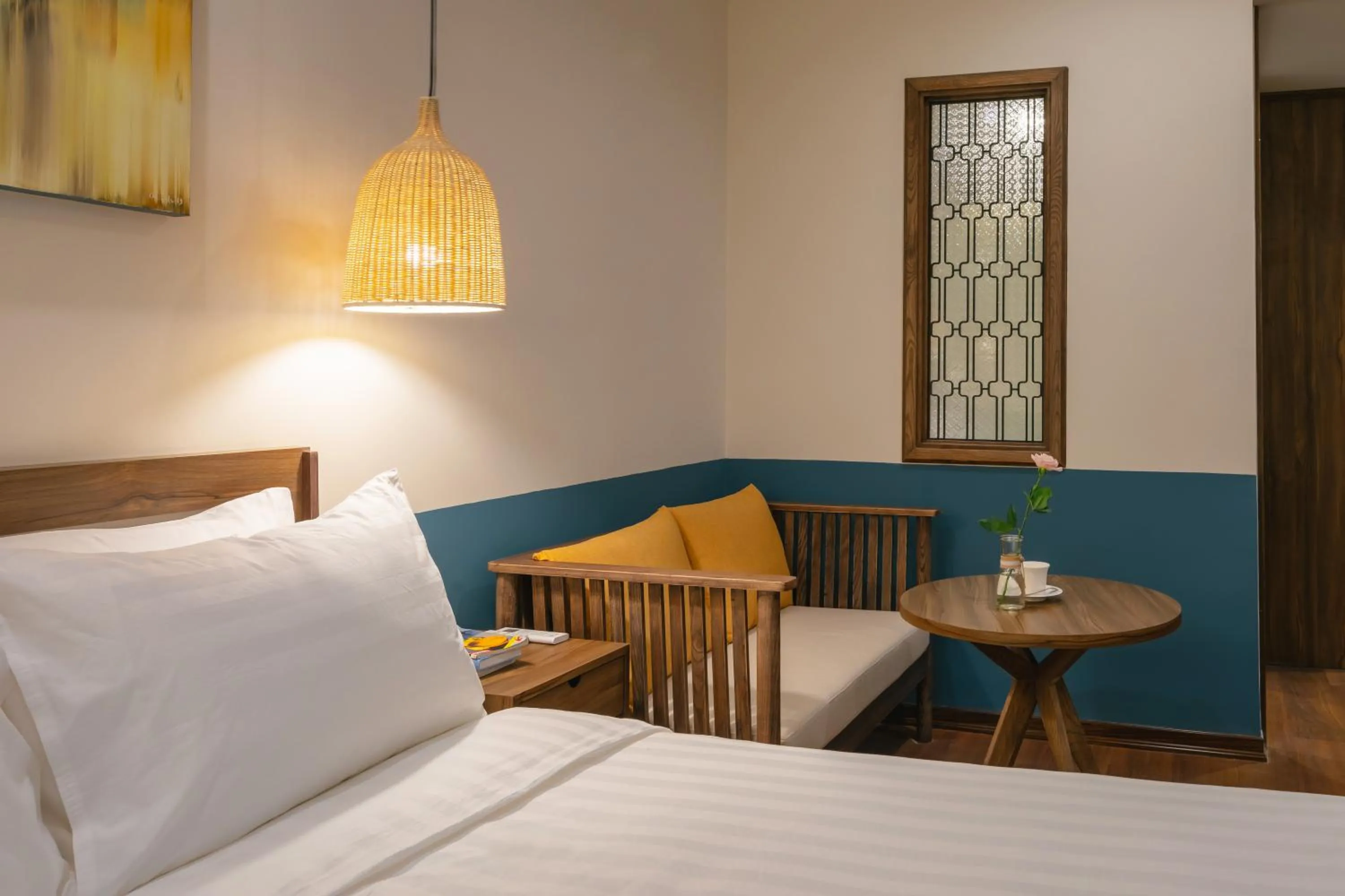 Living room, Bed in Casa Rosa Apartment