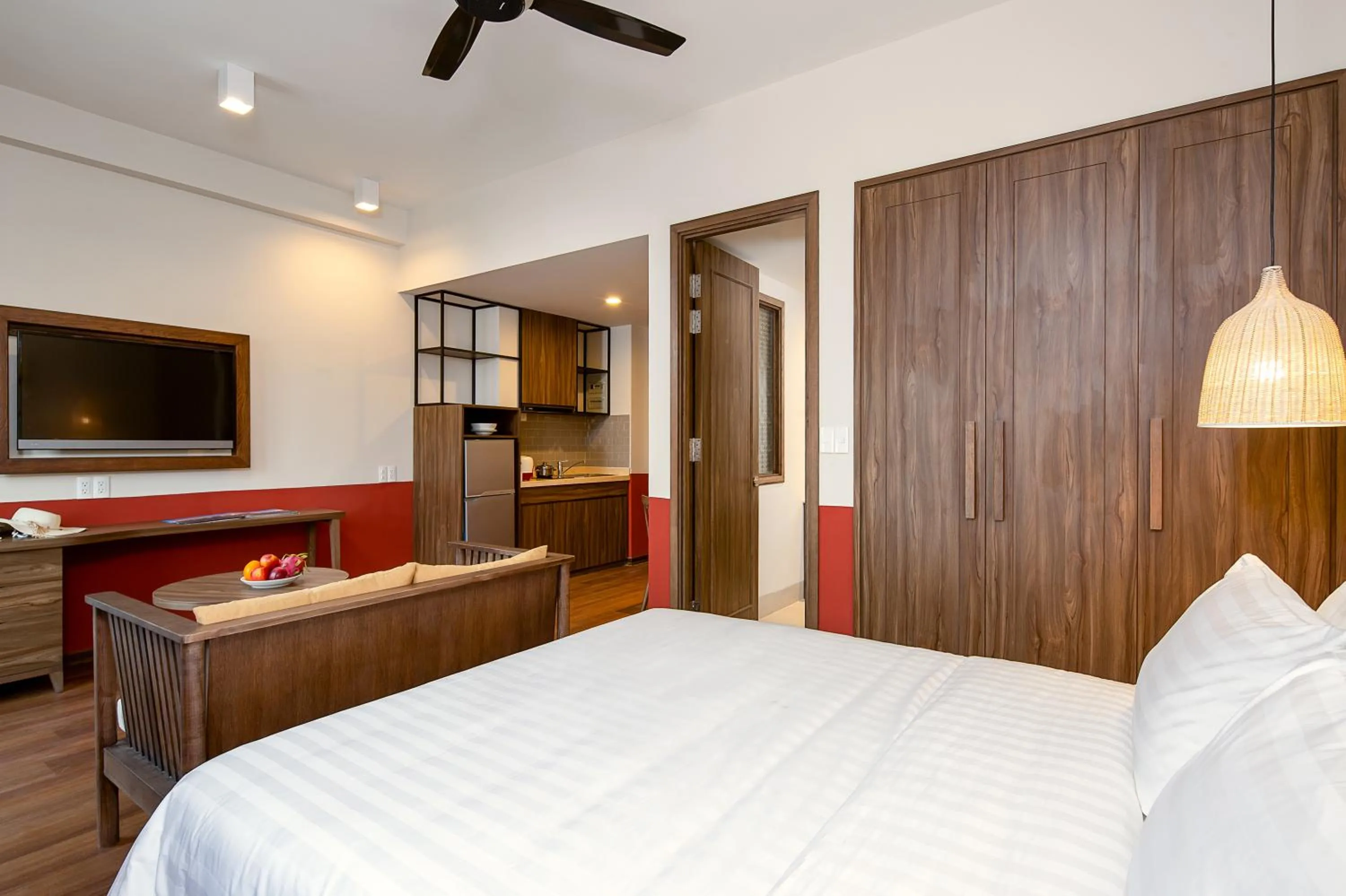 Bedroom, Bed in Casa Rosa Apartment