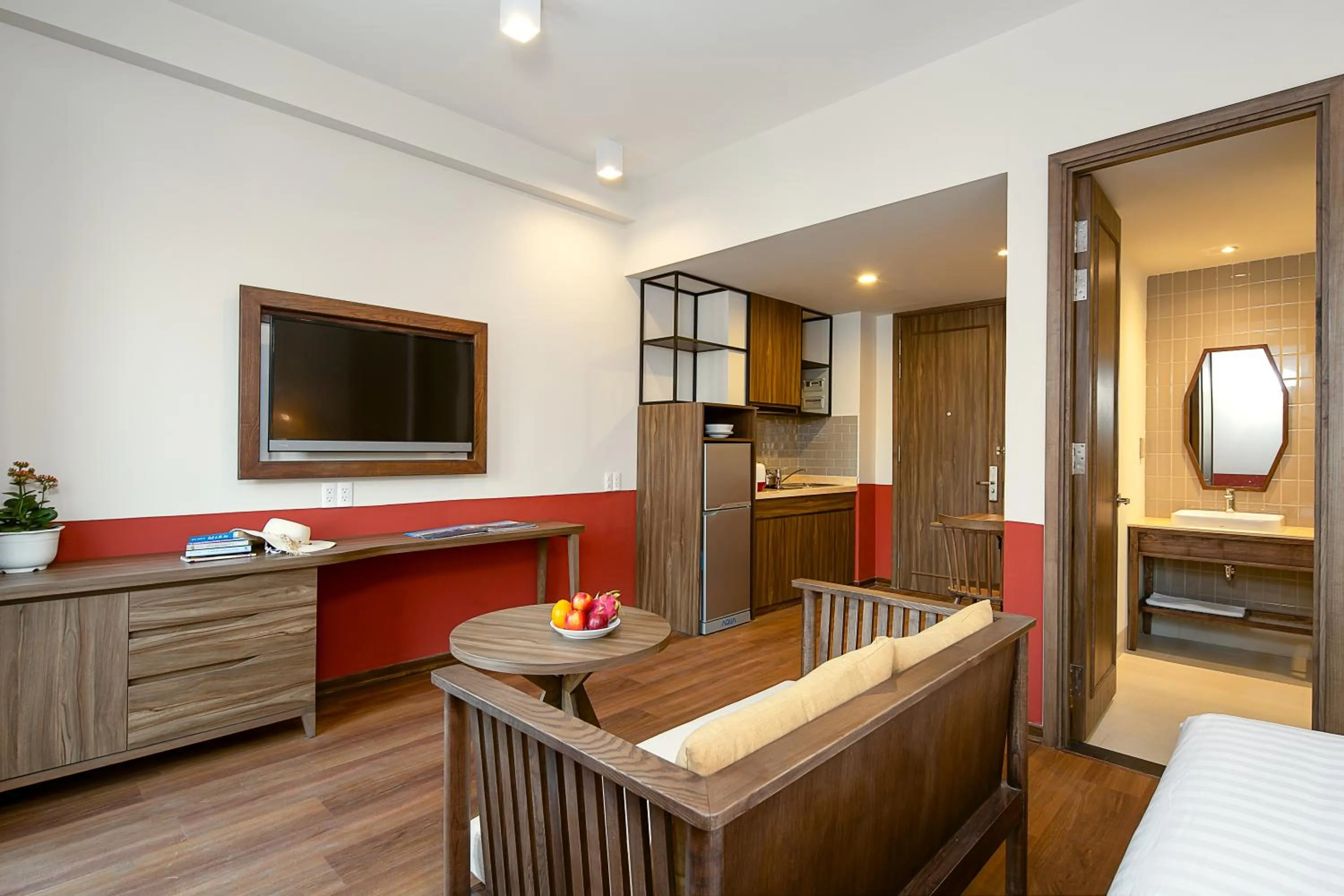 Seating area in Casa Rosa Apartment