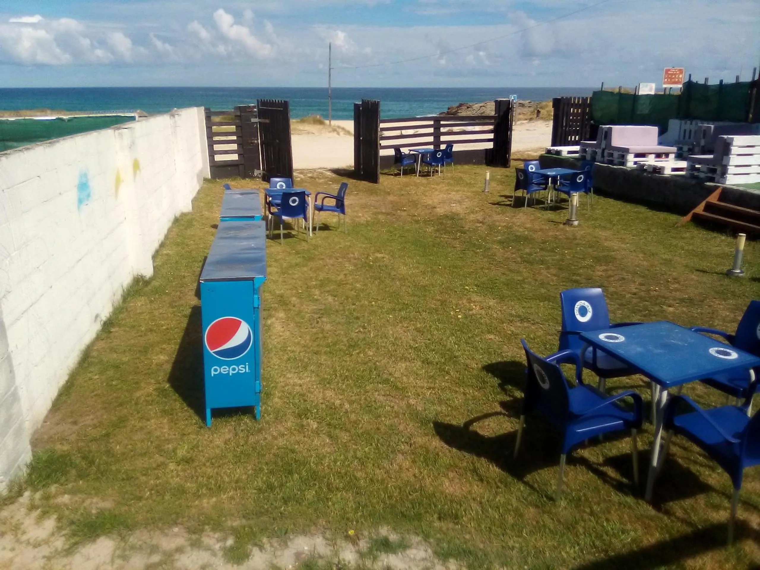 Patio in Coruña Backpackers Hostel