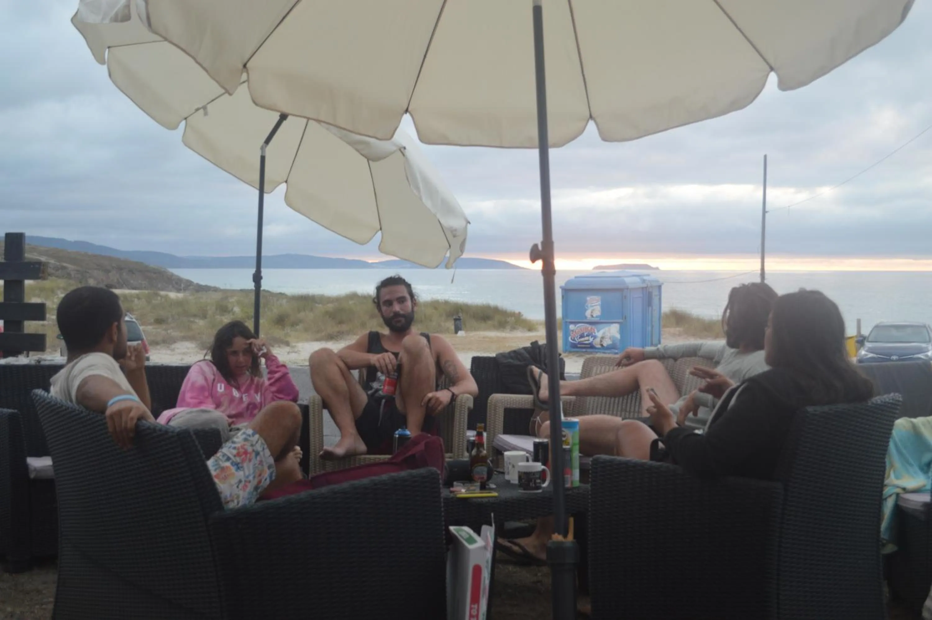 Patio in Coruña Backpackers Hostel