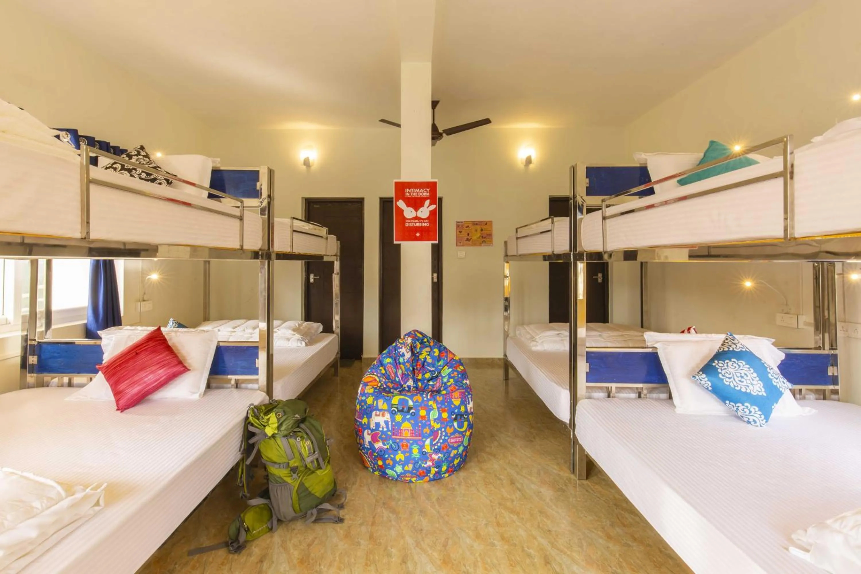 Bed in Zostel Vagamon