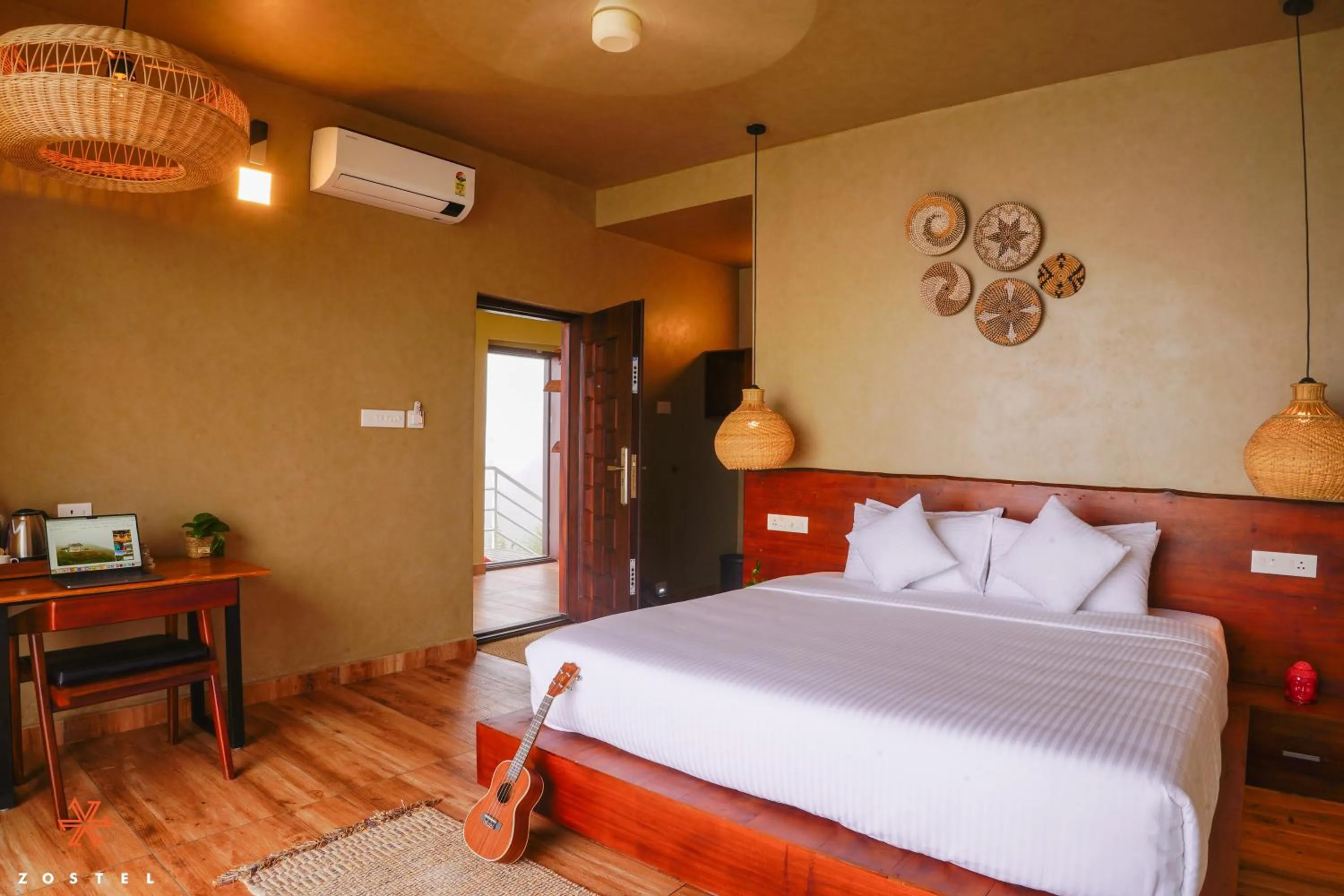 Bed in Zostel Vagamon