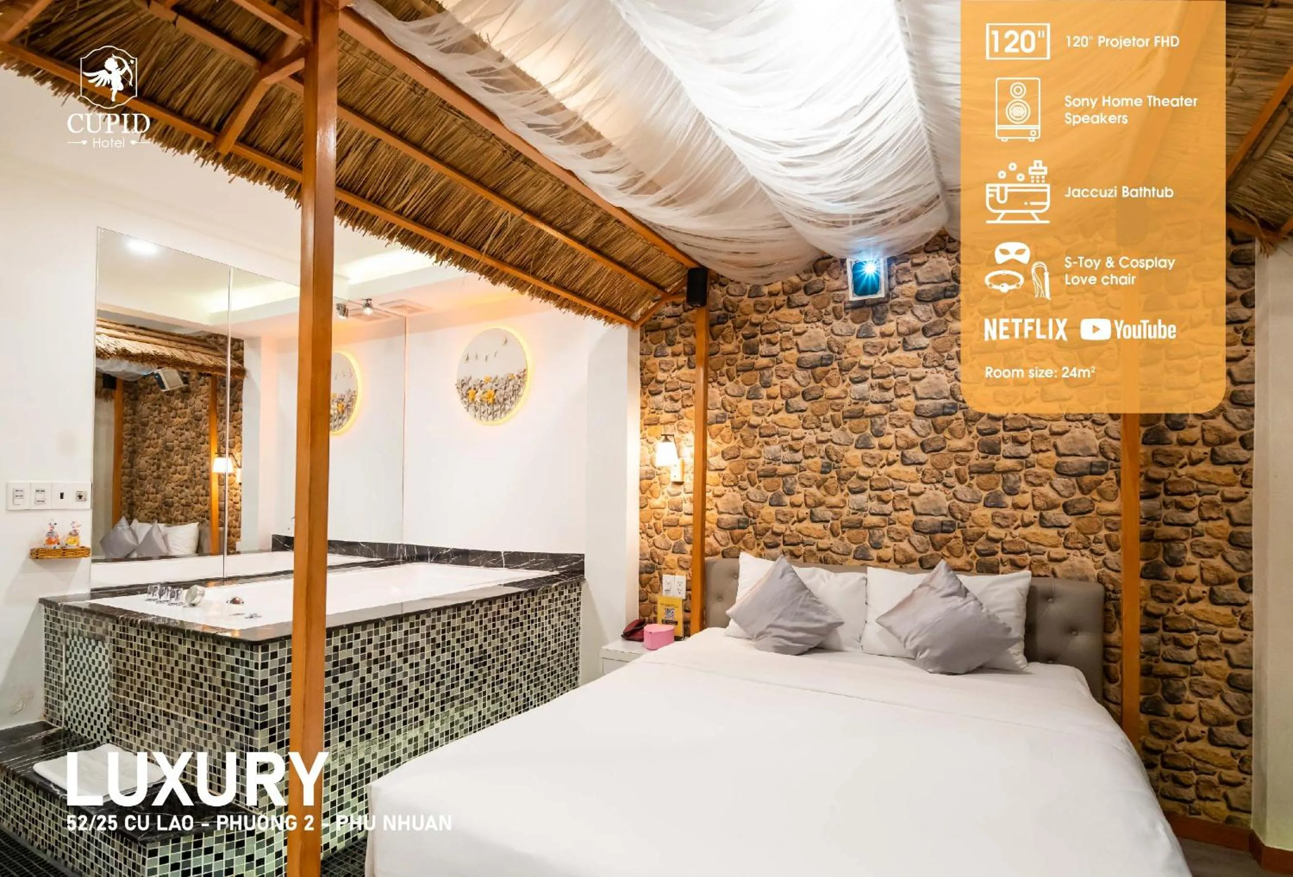 Bedroom, Bed in Cupid Hotel 2