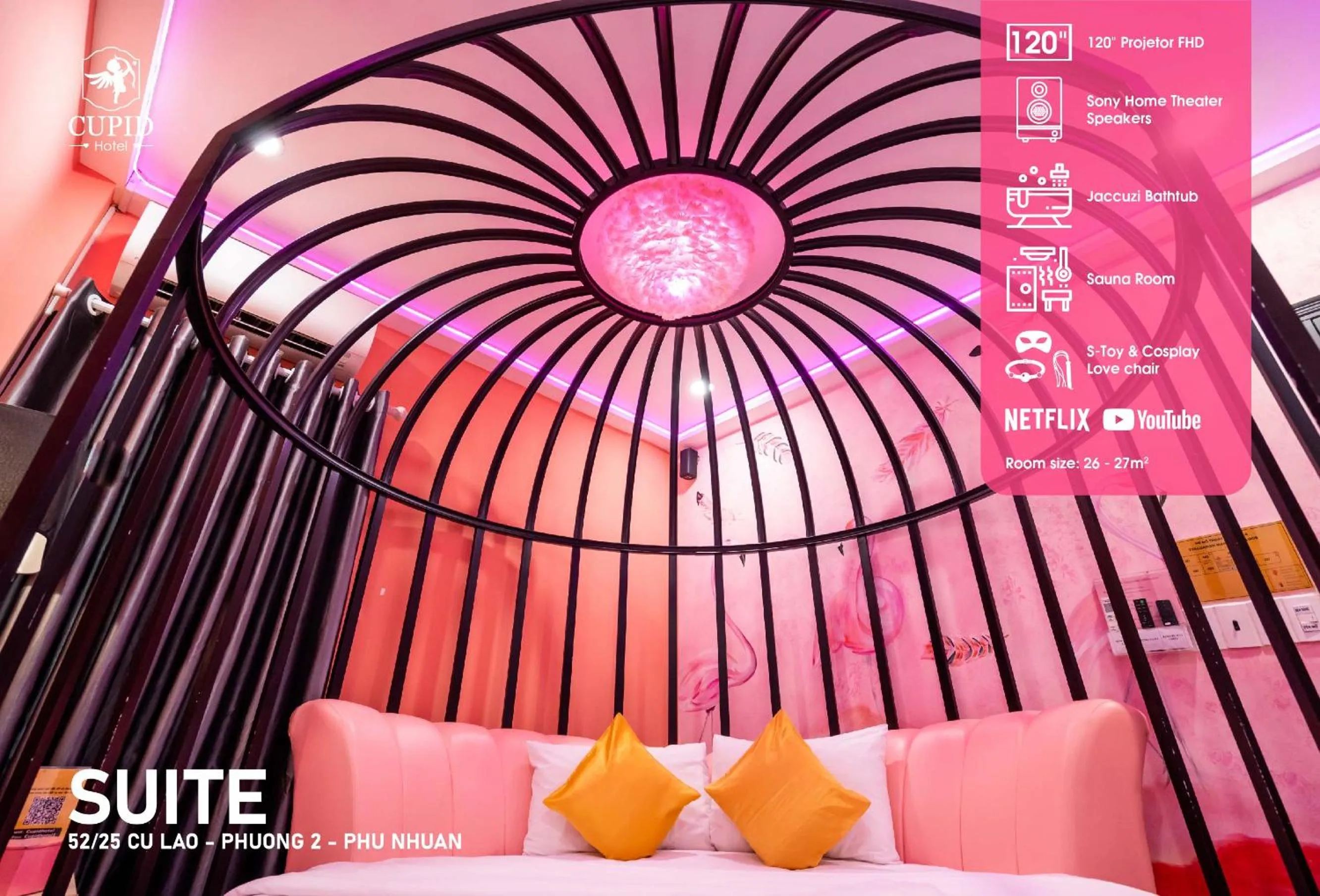 Bedroom, Bed in Cupid Hotel 2